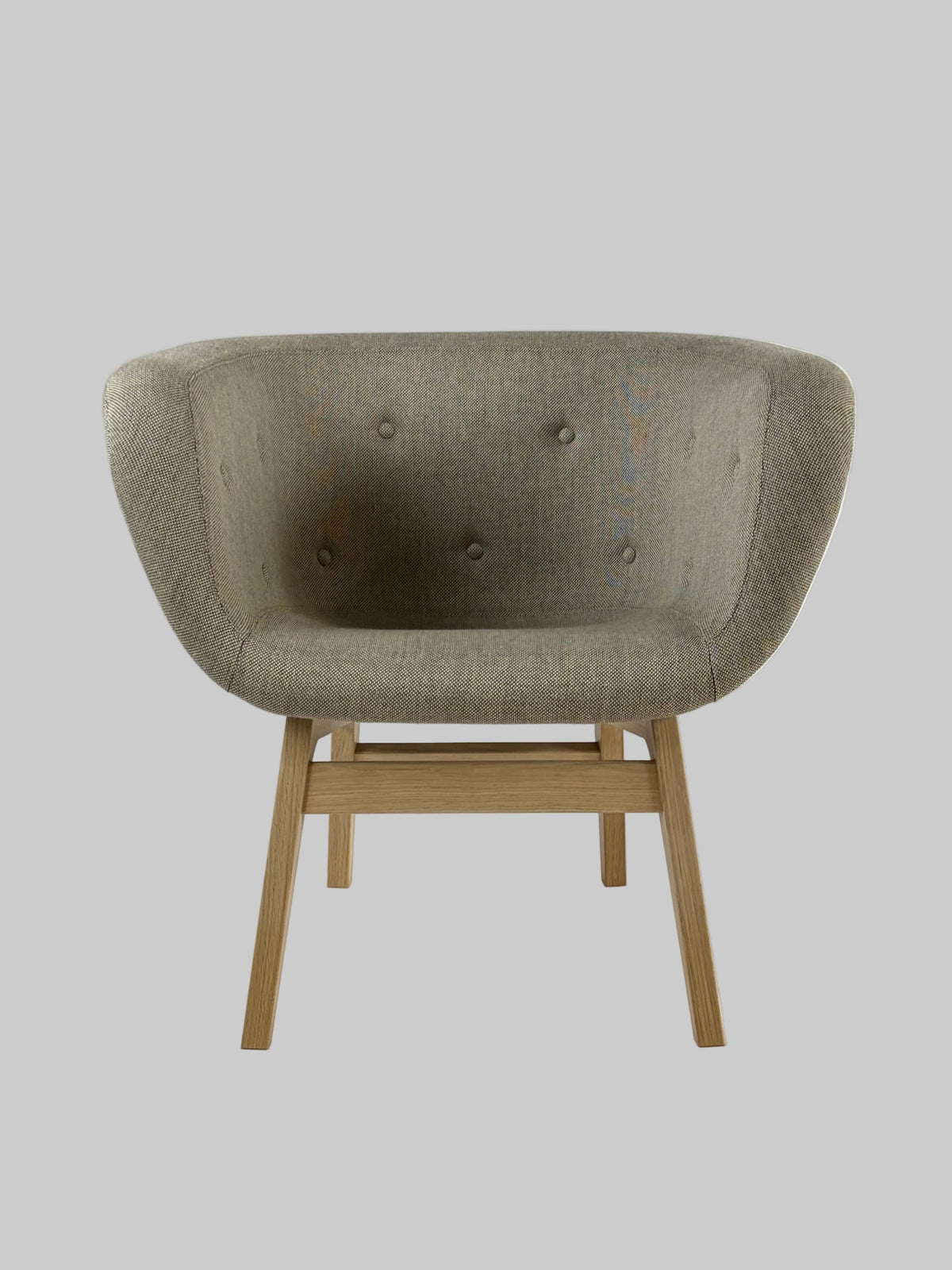 +HALLE Chester Loungestol – Beige/Eg Stel