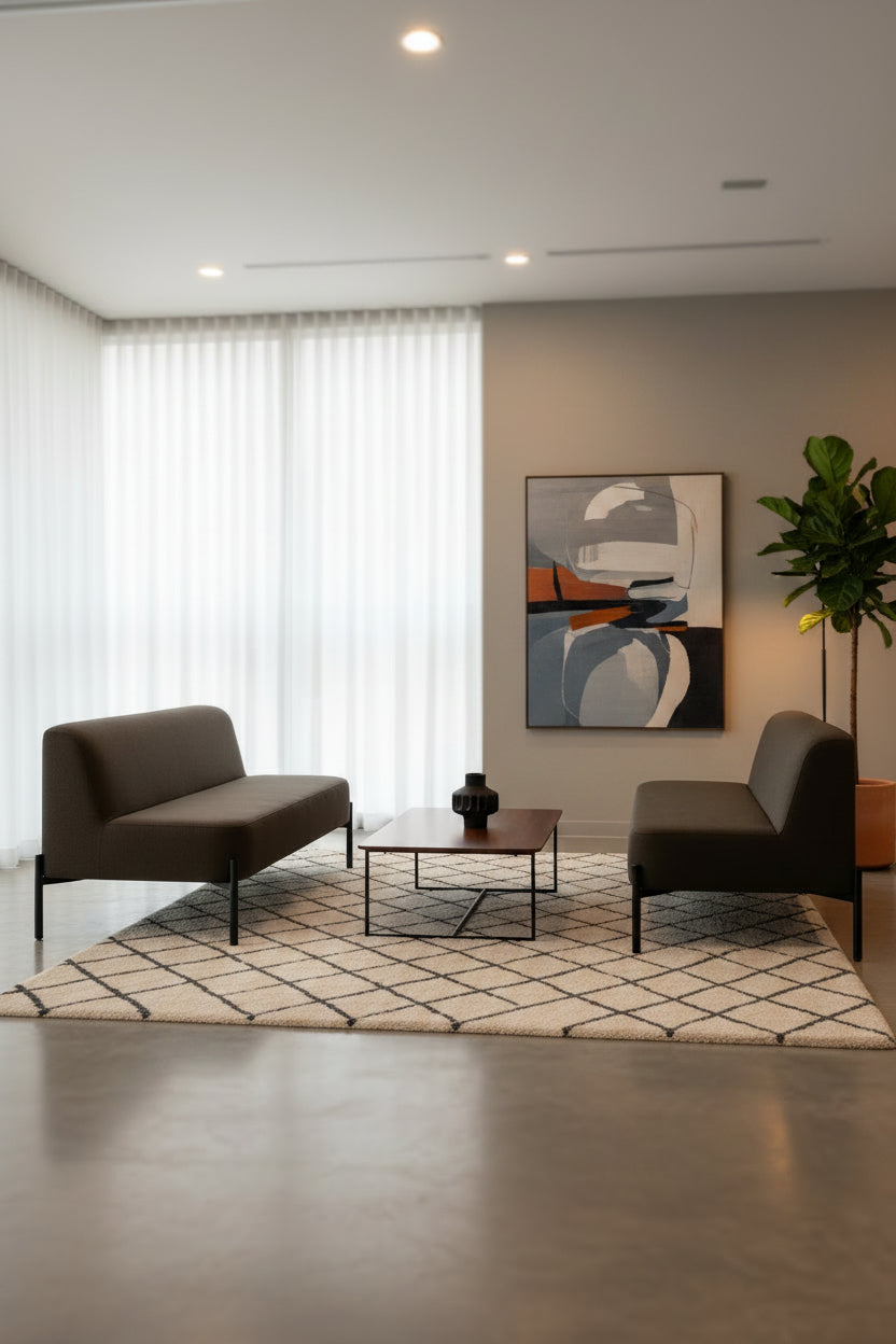 Holmris B8 Tweet Sofa – Brun/Sort Stel