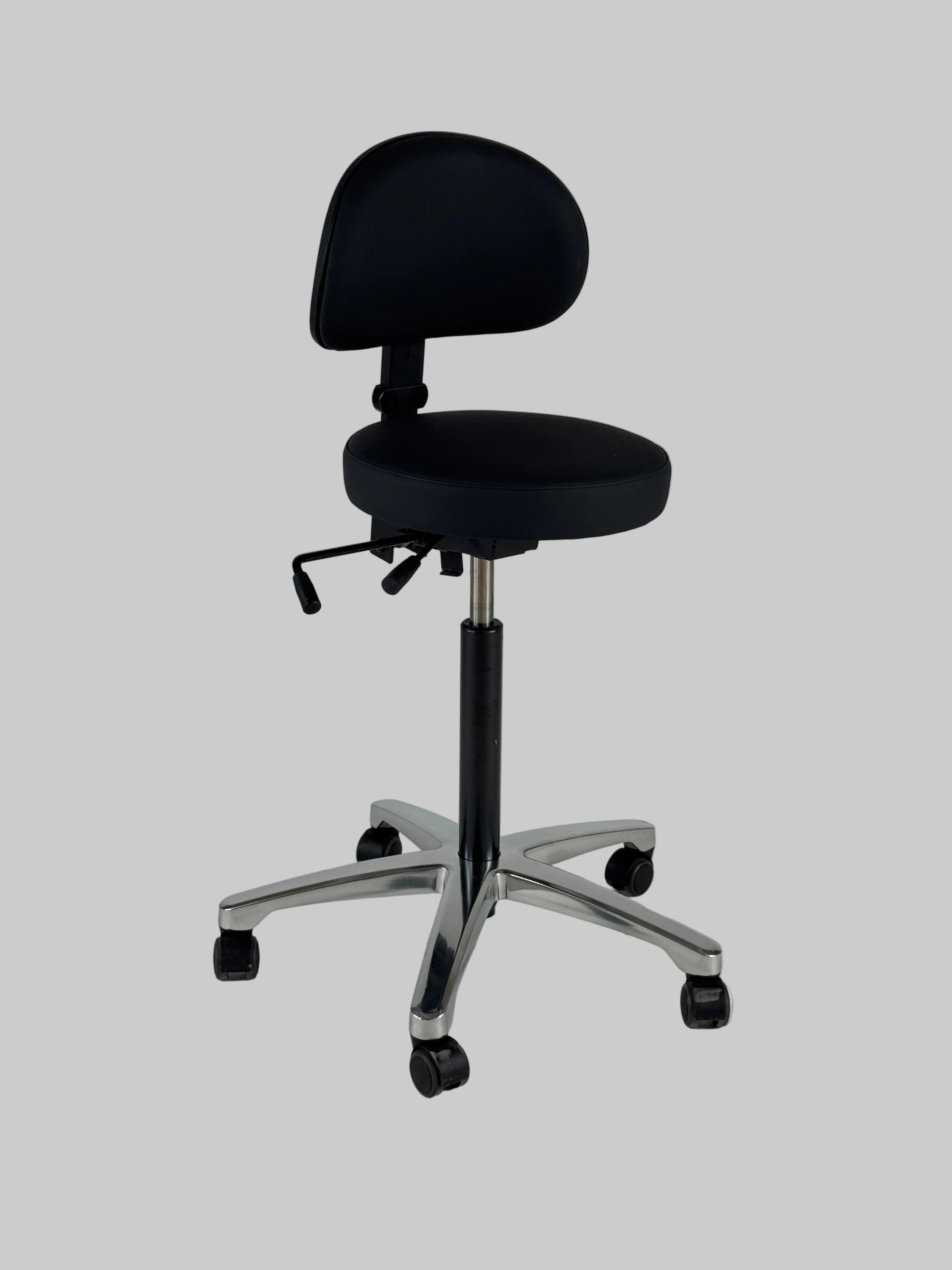 RH Support 4511 Kontorstol – Sort/Krom Stel