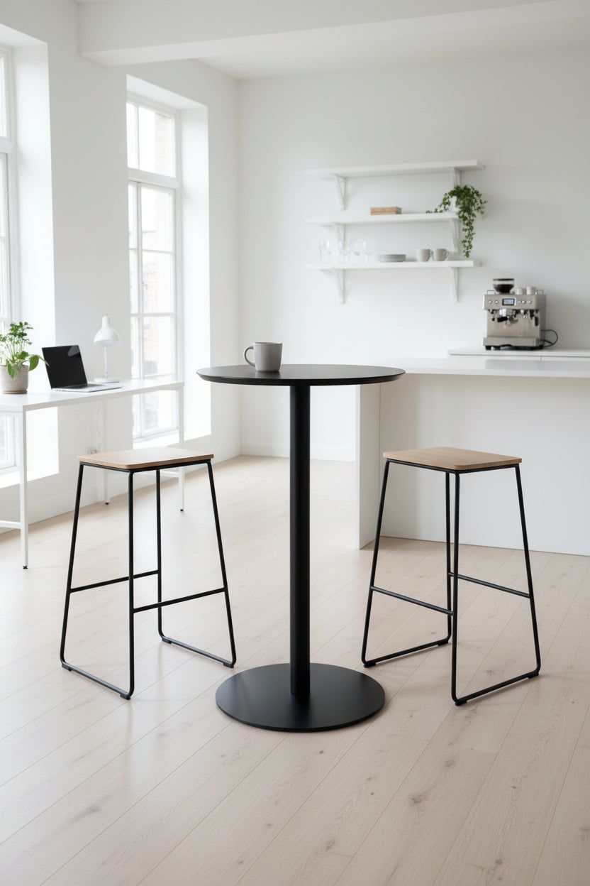 Fumac Højbord – Sort Ø70 cm