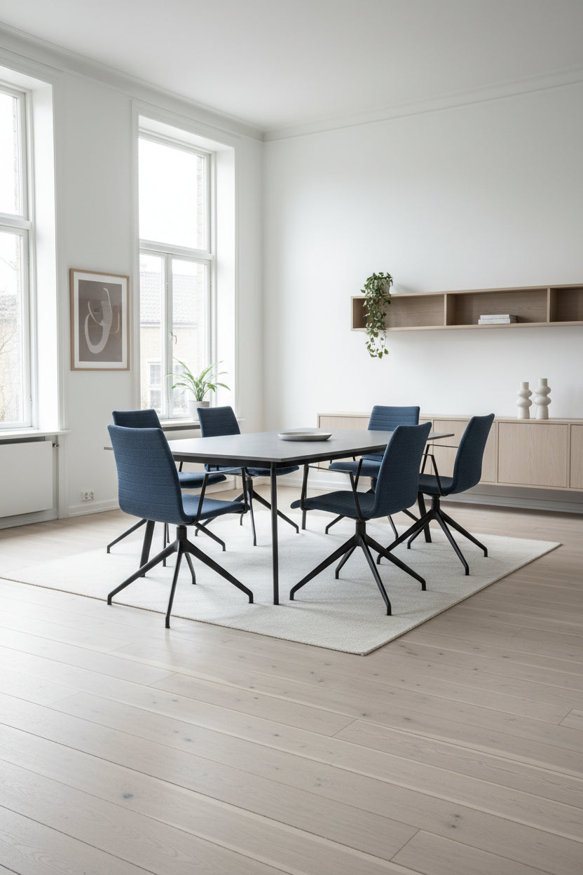 Savir Design Gate 11 Stol – Mørkeblå/Sort Stel