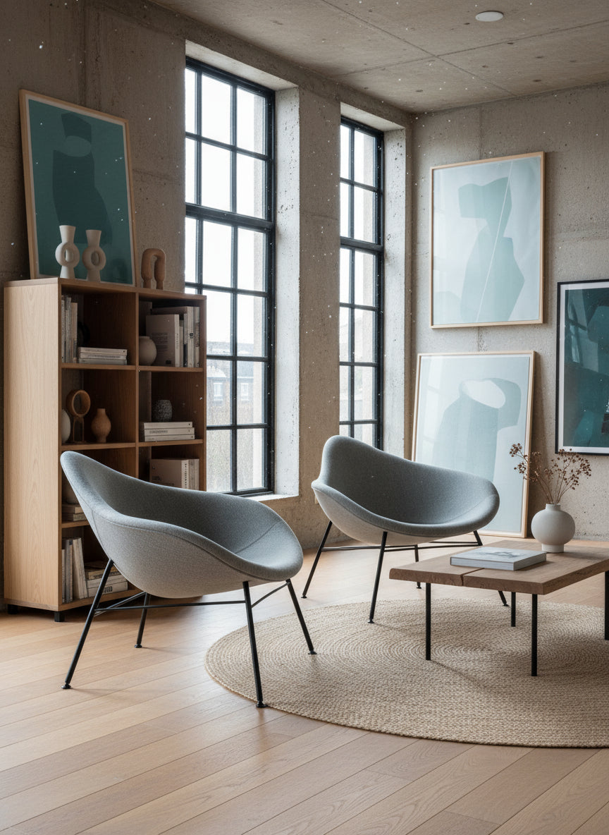 +Halle | K2 4-Leg Loungestol (Grå)