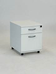 Hvidt skuffedarium (2. låger - runde håndtag)