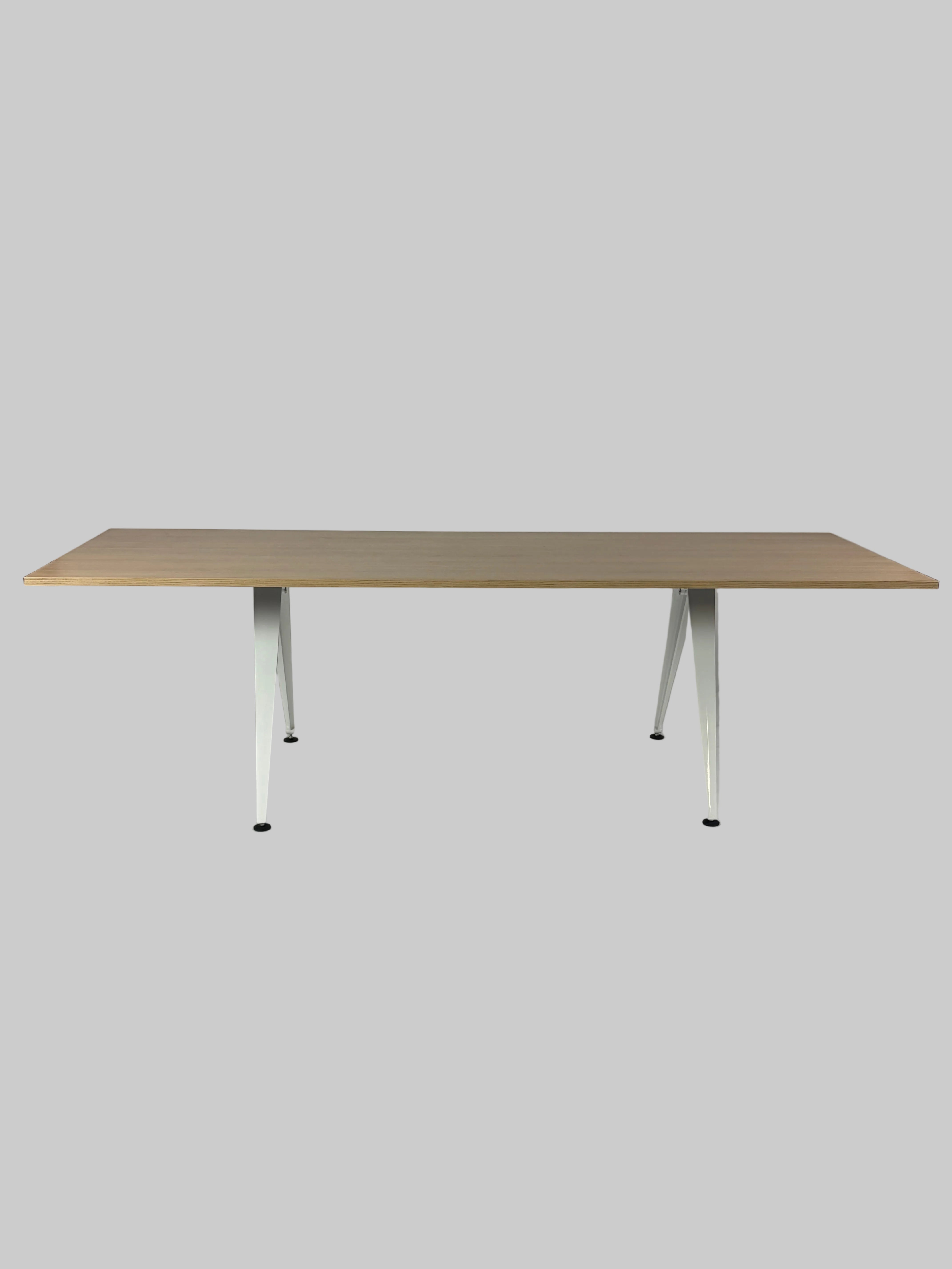 Randers + Radius Grip Basic Bord – Natur/Hvidt Stel 240x80cm