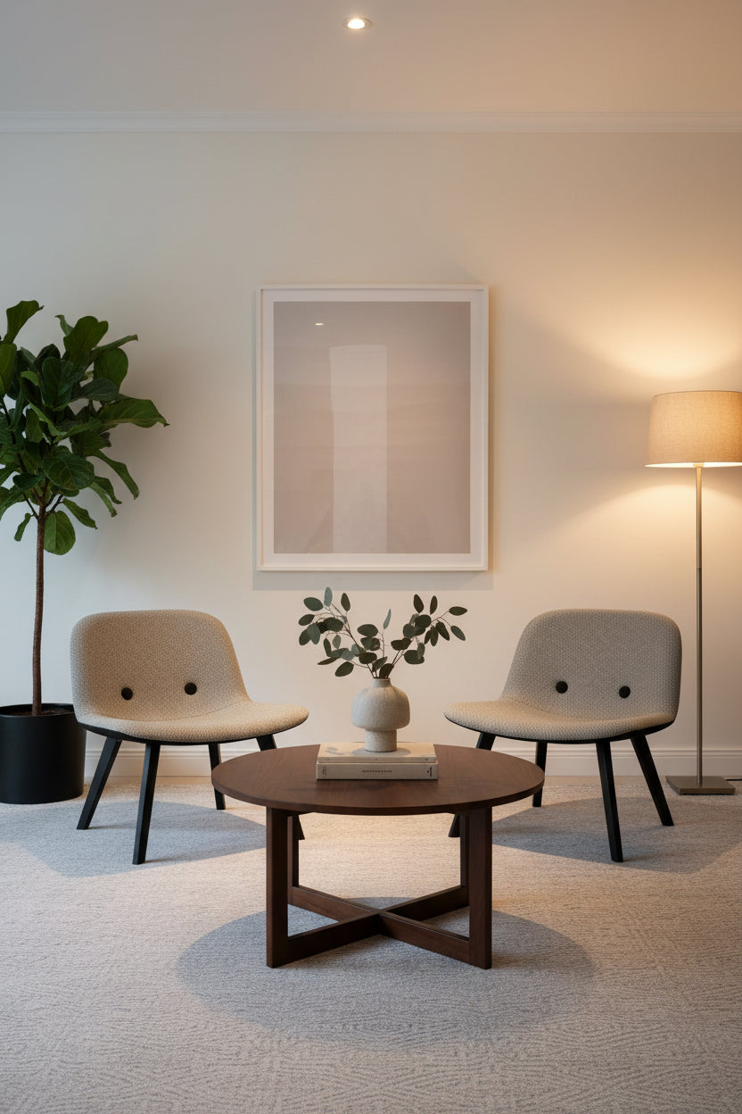 Erik Jørgensen Eyes Lounge EJ 3 Loungestol - Beige/Sort Eg Stel