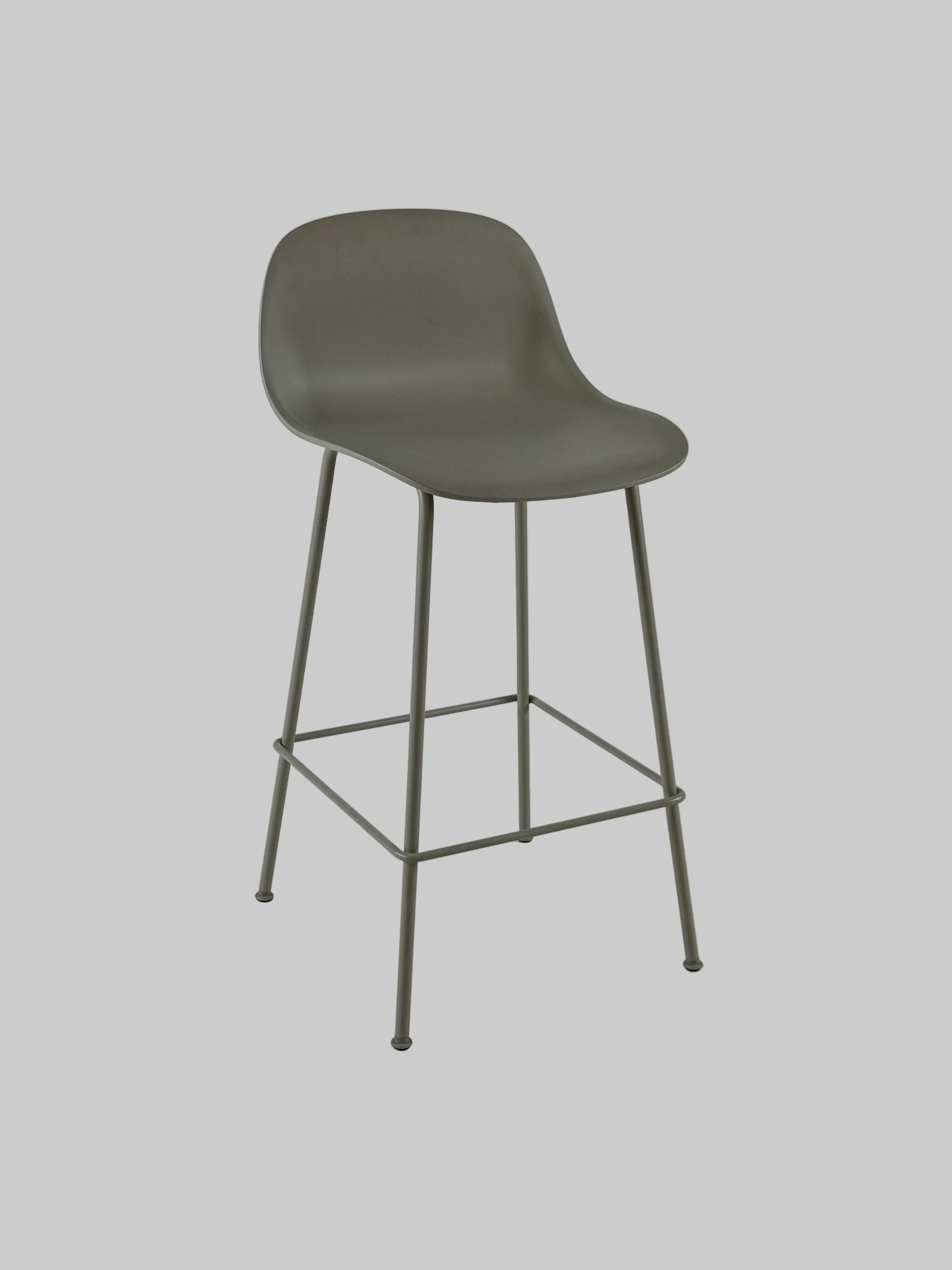 Muuto Fiber Barstol – Grå SH 65cm