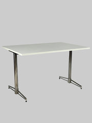 Johanson Design T-bone Bord – Hvid/Krom