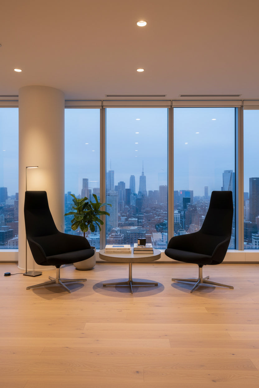 Arper Aston Loungestol – Sort/Krom Stel