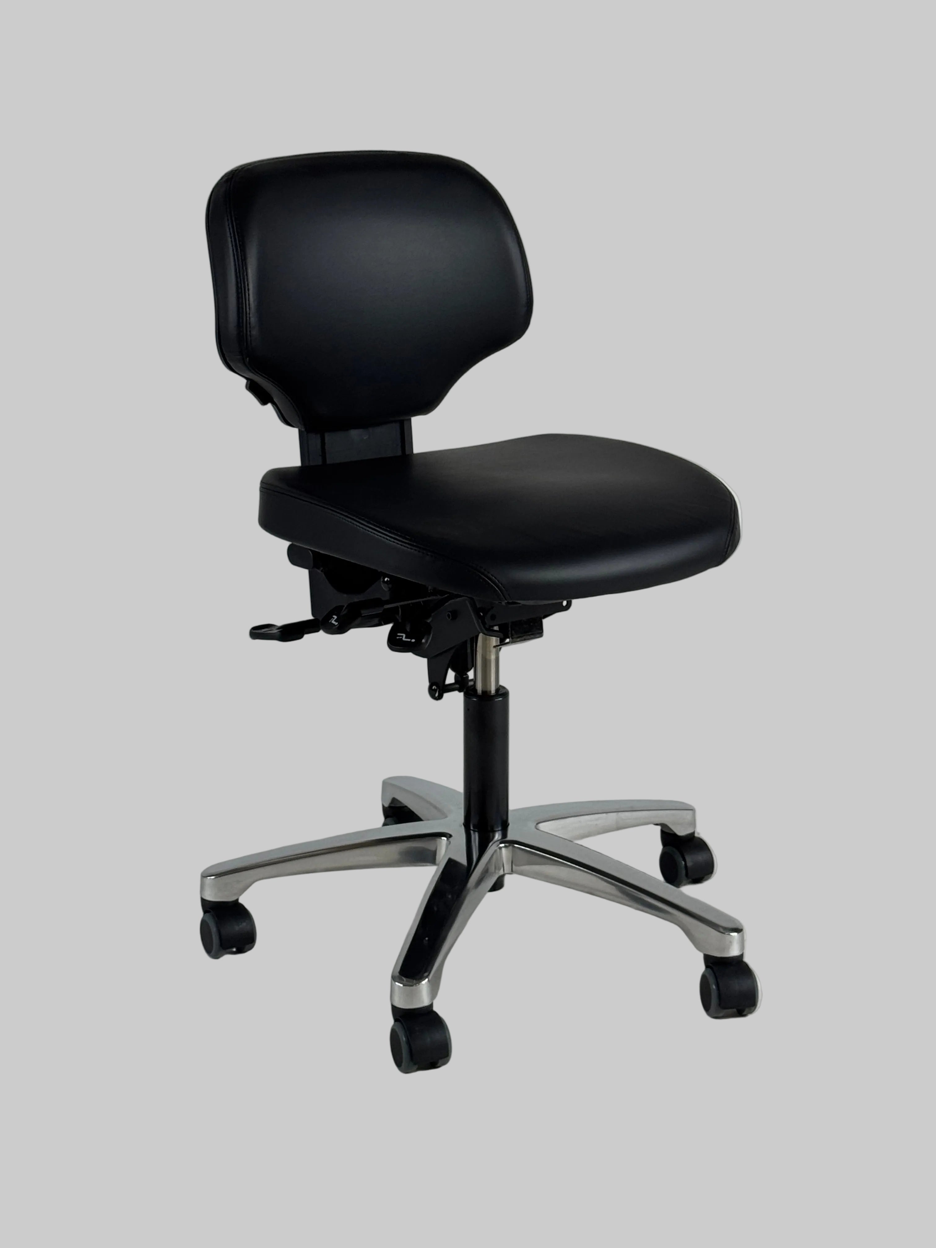 RH Activ 200 Kontorstol – Sort/Krom Stel