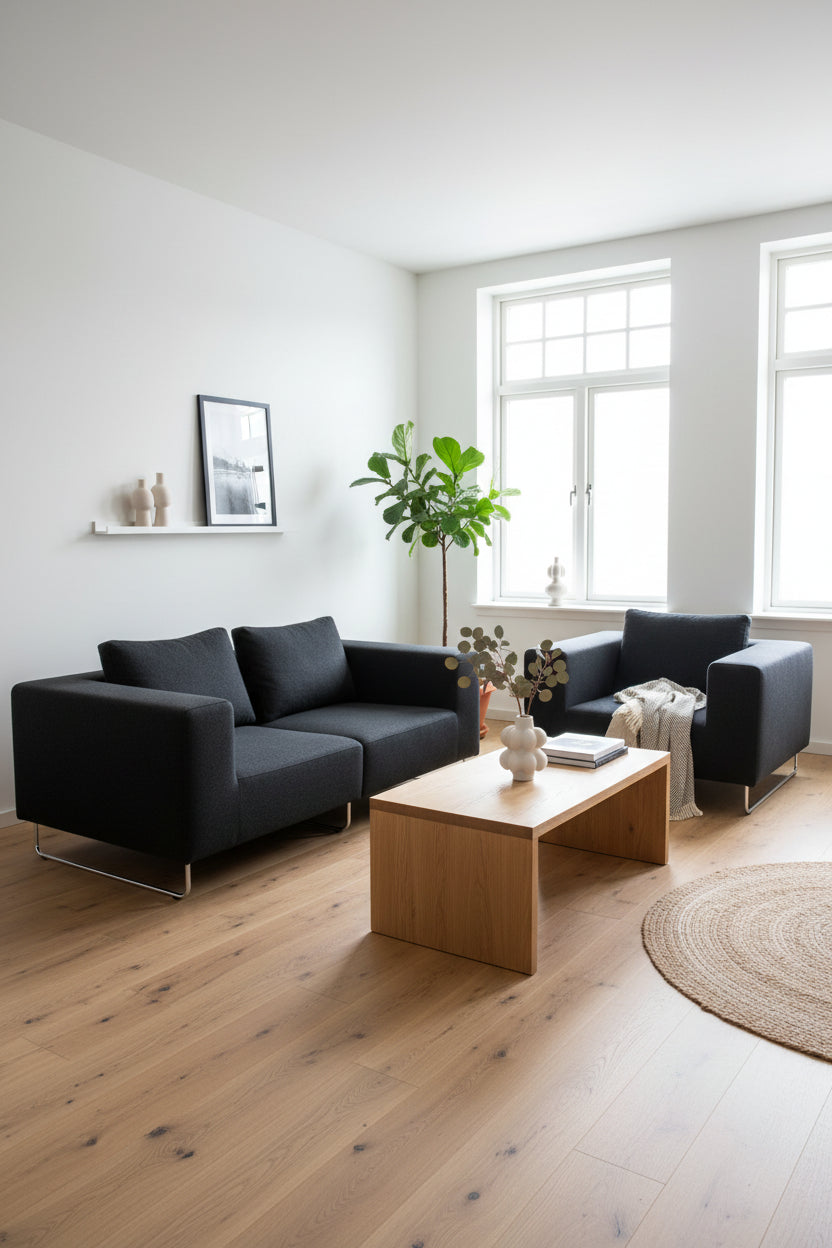 Softline Ohio Sofa – Sort/Krom Stel