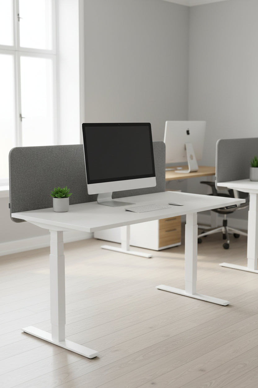 Abstracta Softline Bordskærm – Grå 160x50