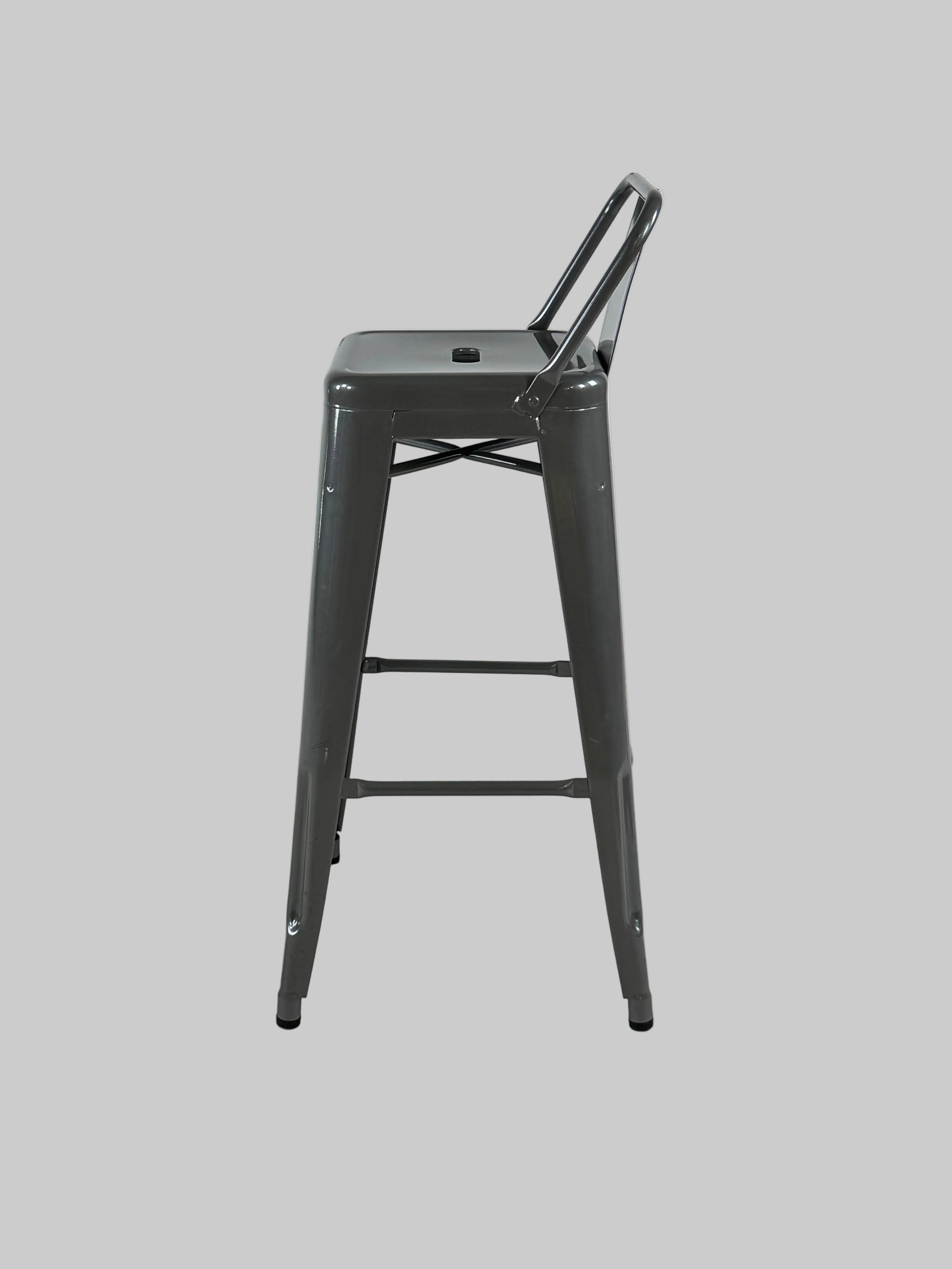 Tolix HPD75 Barstol – Grå SH 75 cm