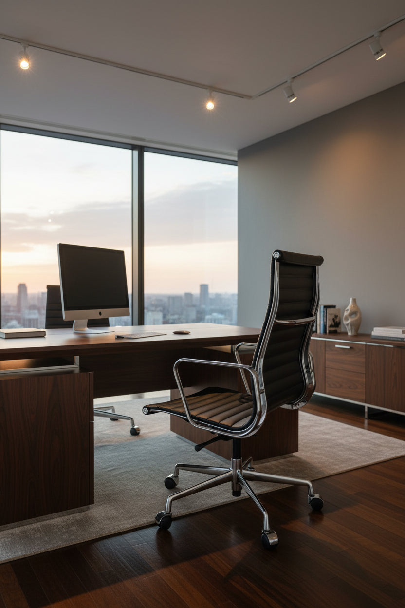 Kontorstol - Sort/Krom Stel