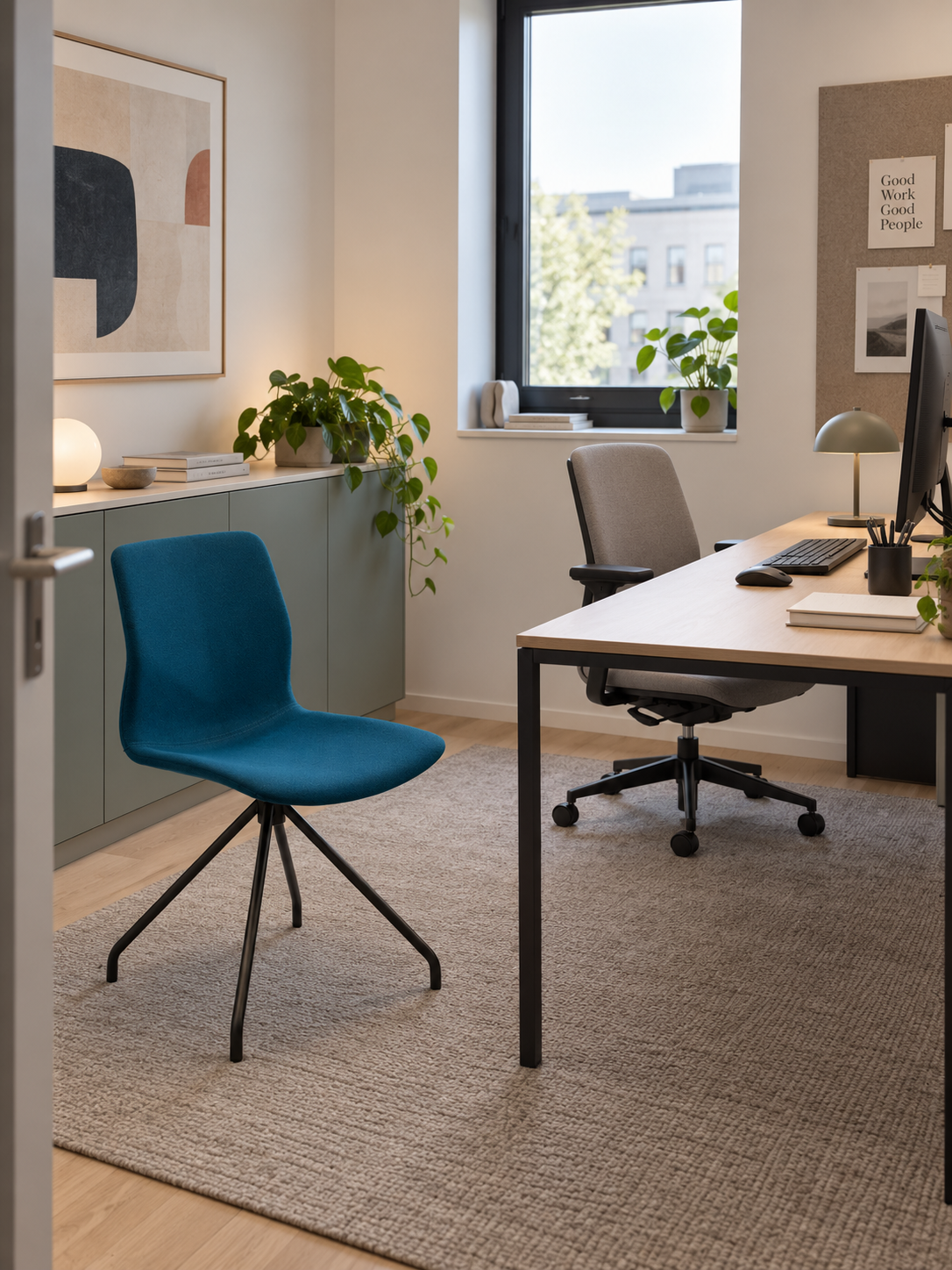 Four Design FourSure 11 Stol – Blå/Sort Stel