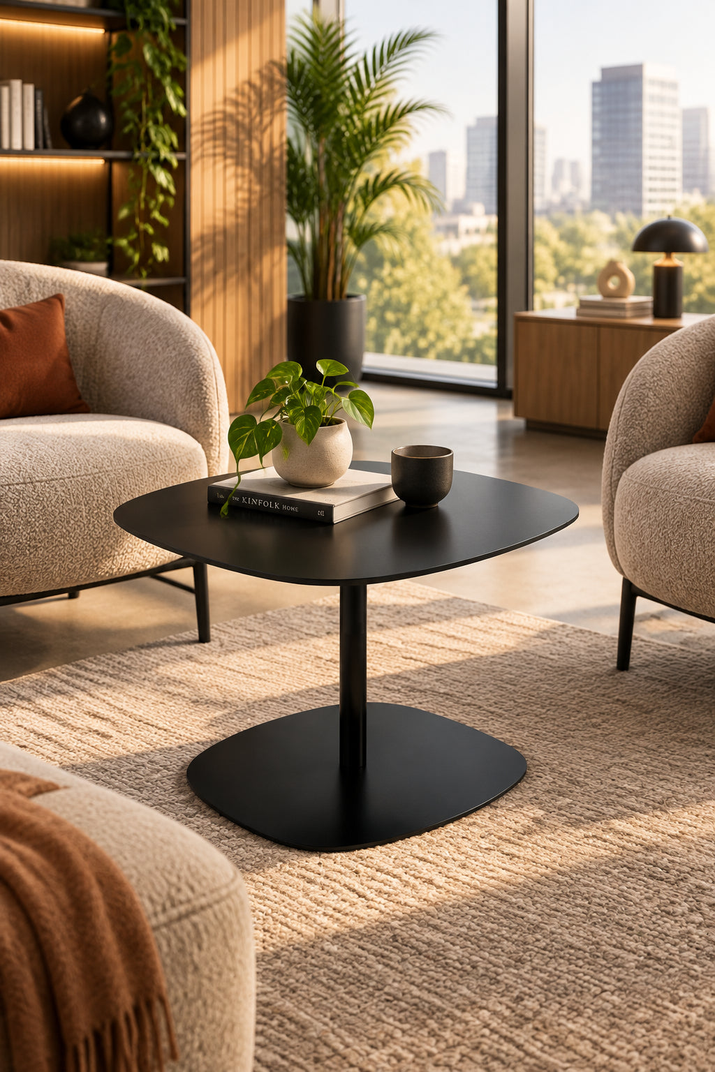 Skandiform Matsumoto Sofabord – Sort 77x67xH48cm