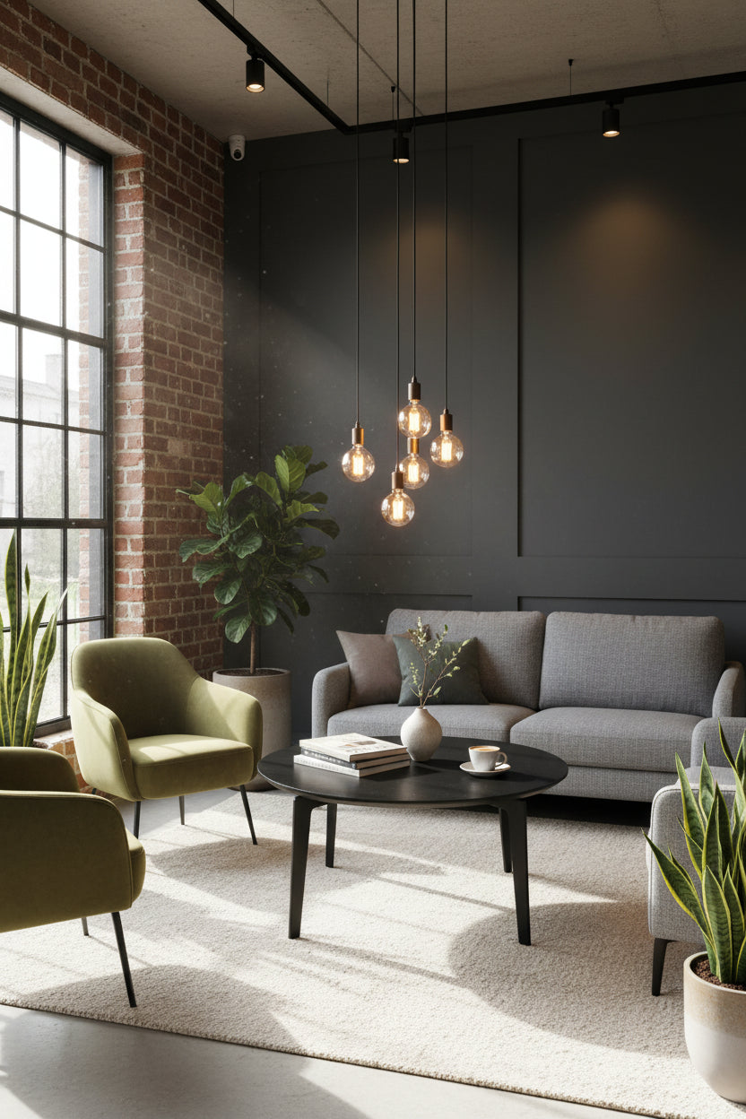 Fritz Hansen Join Sofabord – Sort Eg Ø80 cm