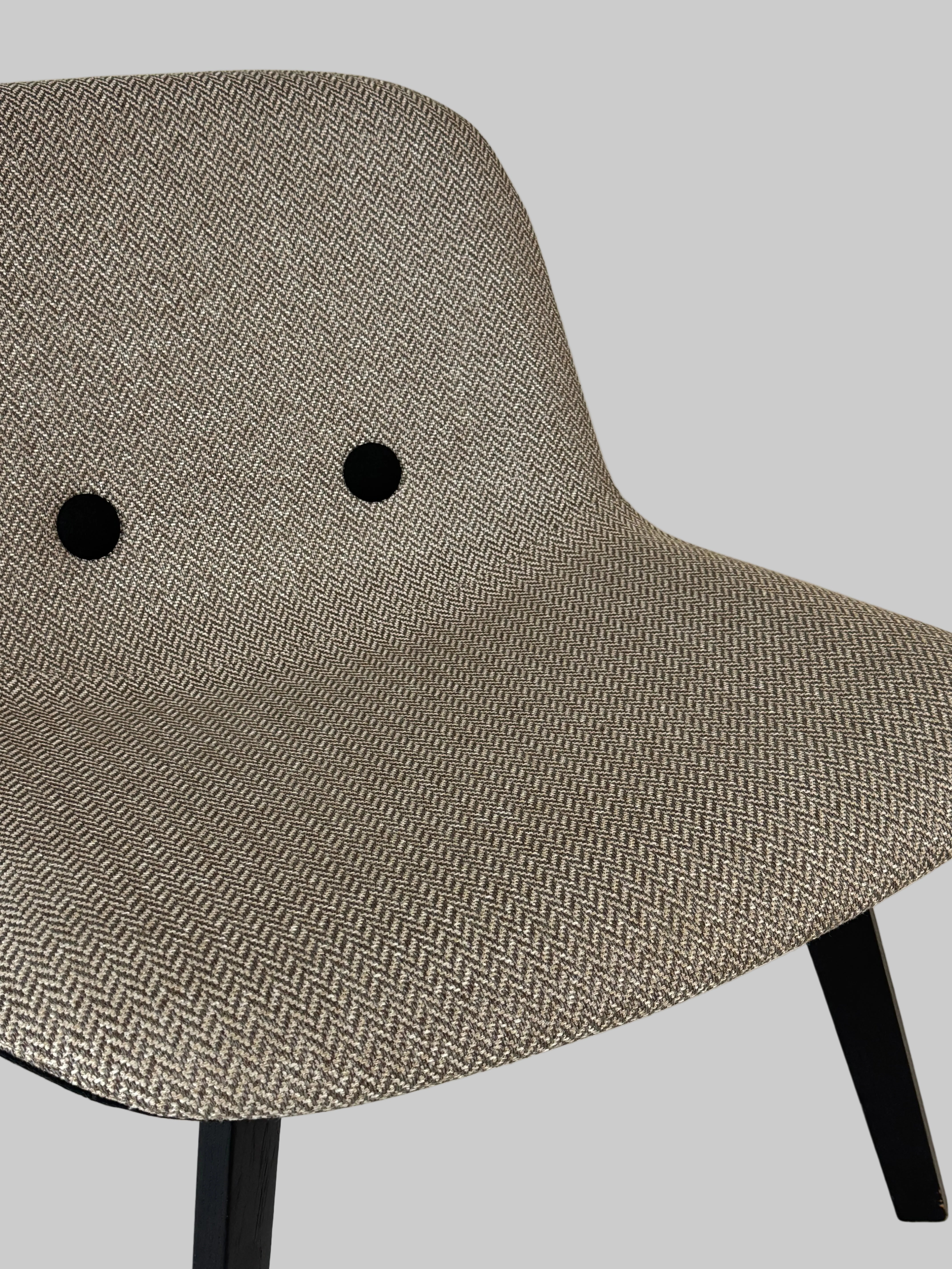 Erik Jørgensen Eyes Lounge EJ 3 Loungestol - Beige/Sort Eg Stel