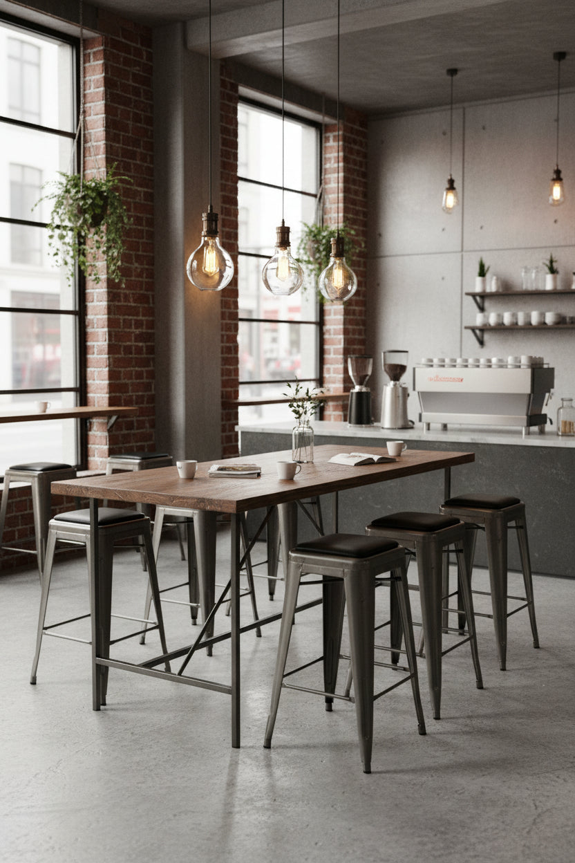 Tolix H75 Barstol – Grå SH 75 cm