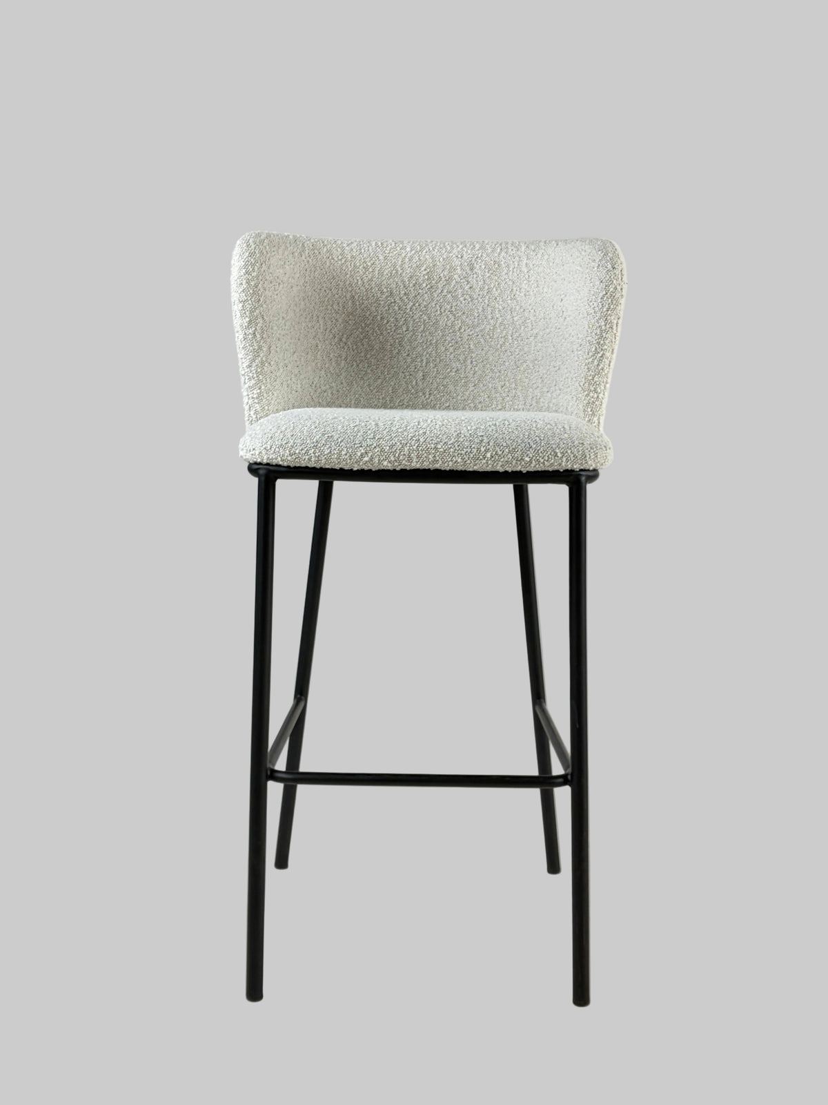 Ellos Home Tirri Barstol – Cremehvid/Sort Stel SH 76cm