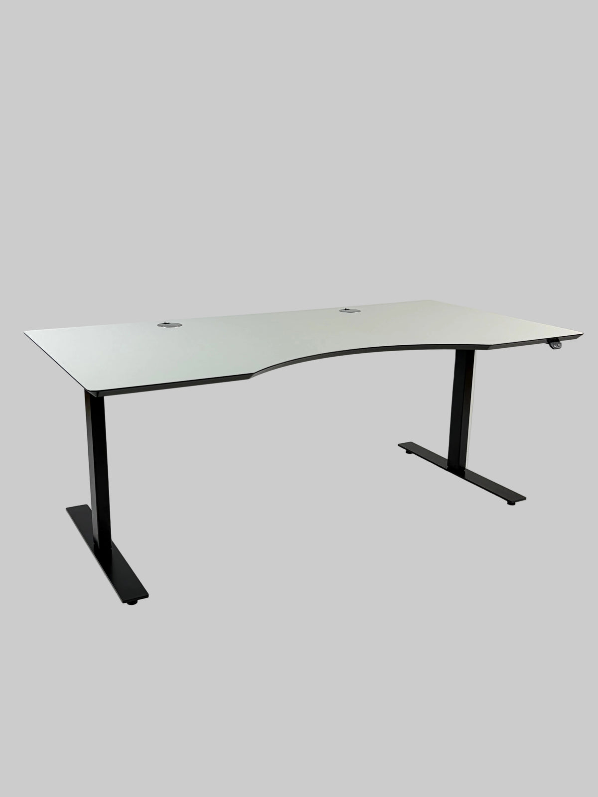 Linak Hæve/sænkebord – Hvid/Sort Stel 180x90