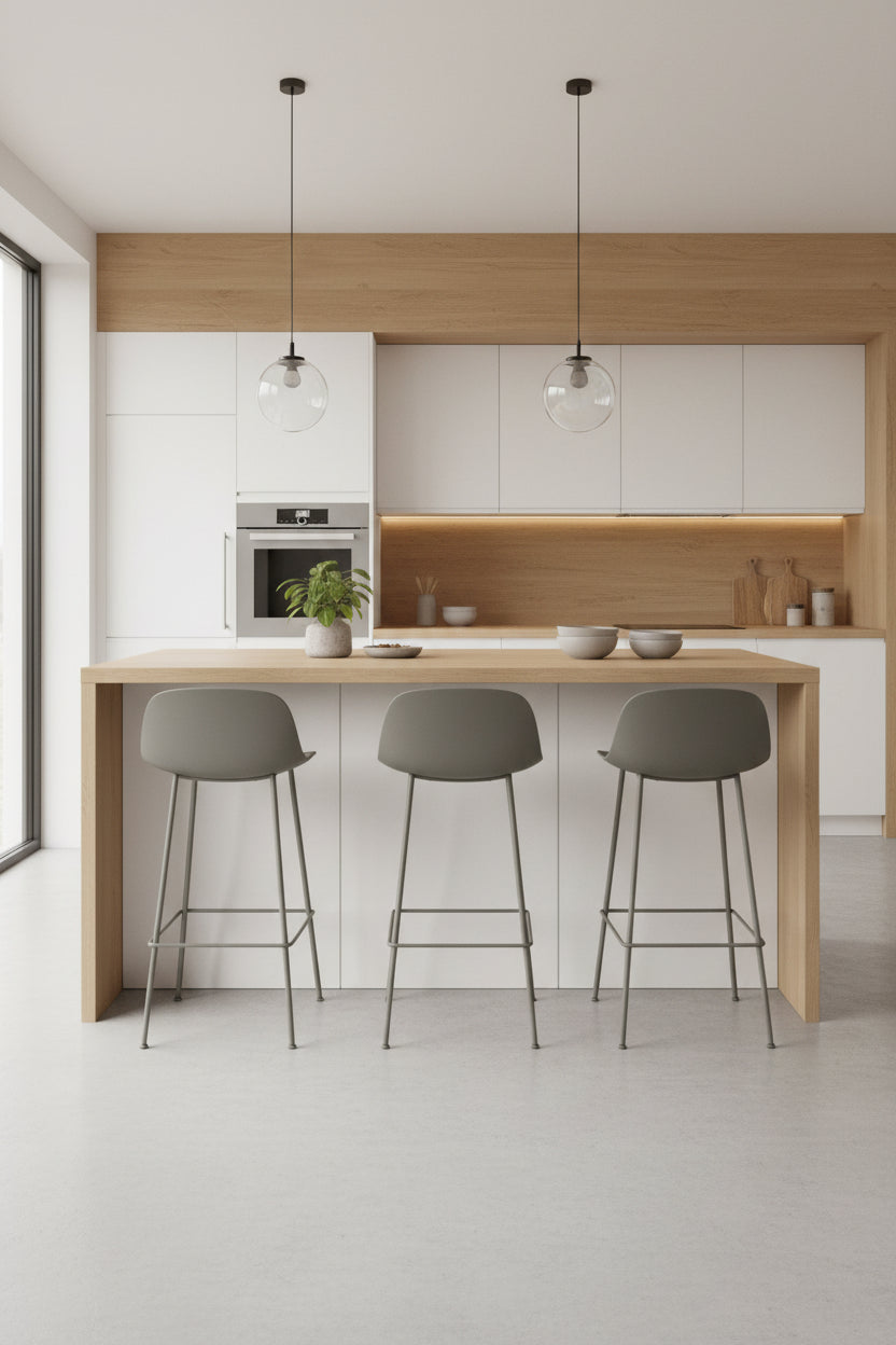 Muuto Fiber Barstol – Grå SH 65cm