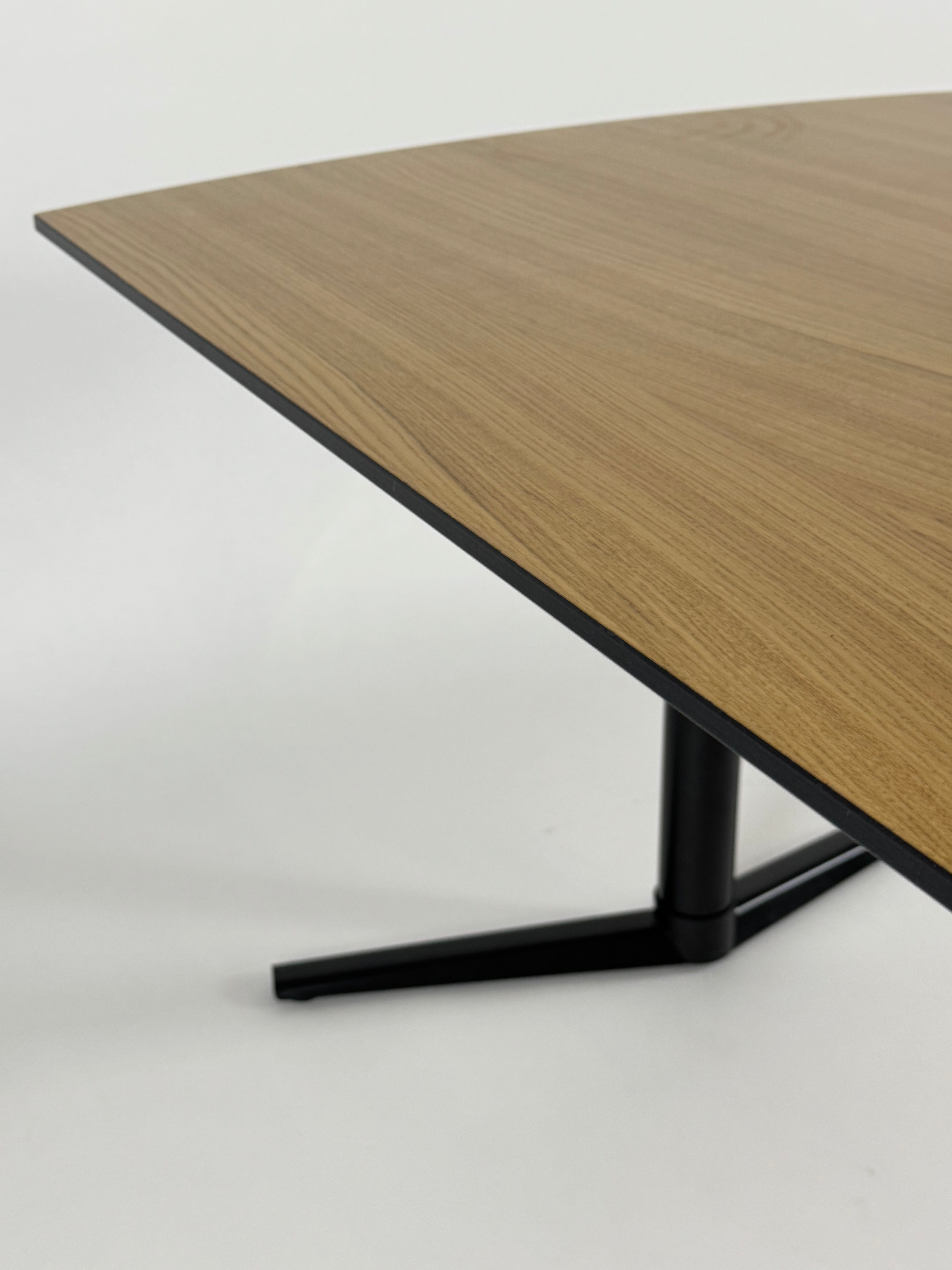 Fumac Switch Bord - Natur/Sort Stel 160x100 cm