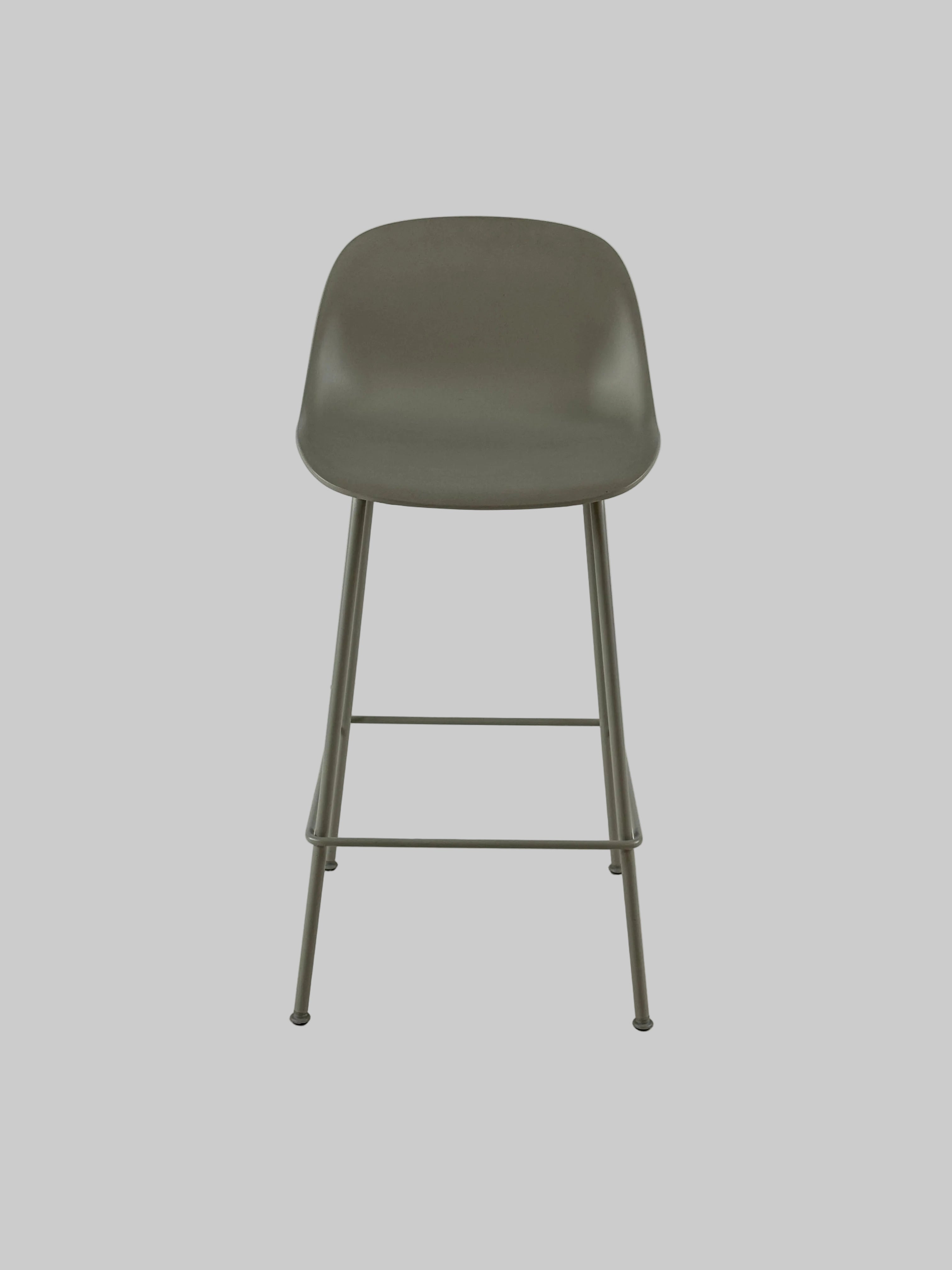 Muuto Fiber Barstol – Grå SH 65cm