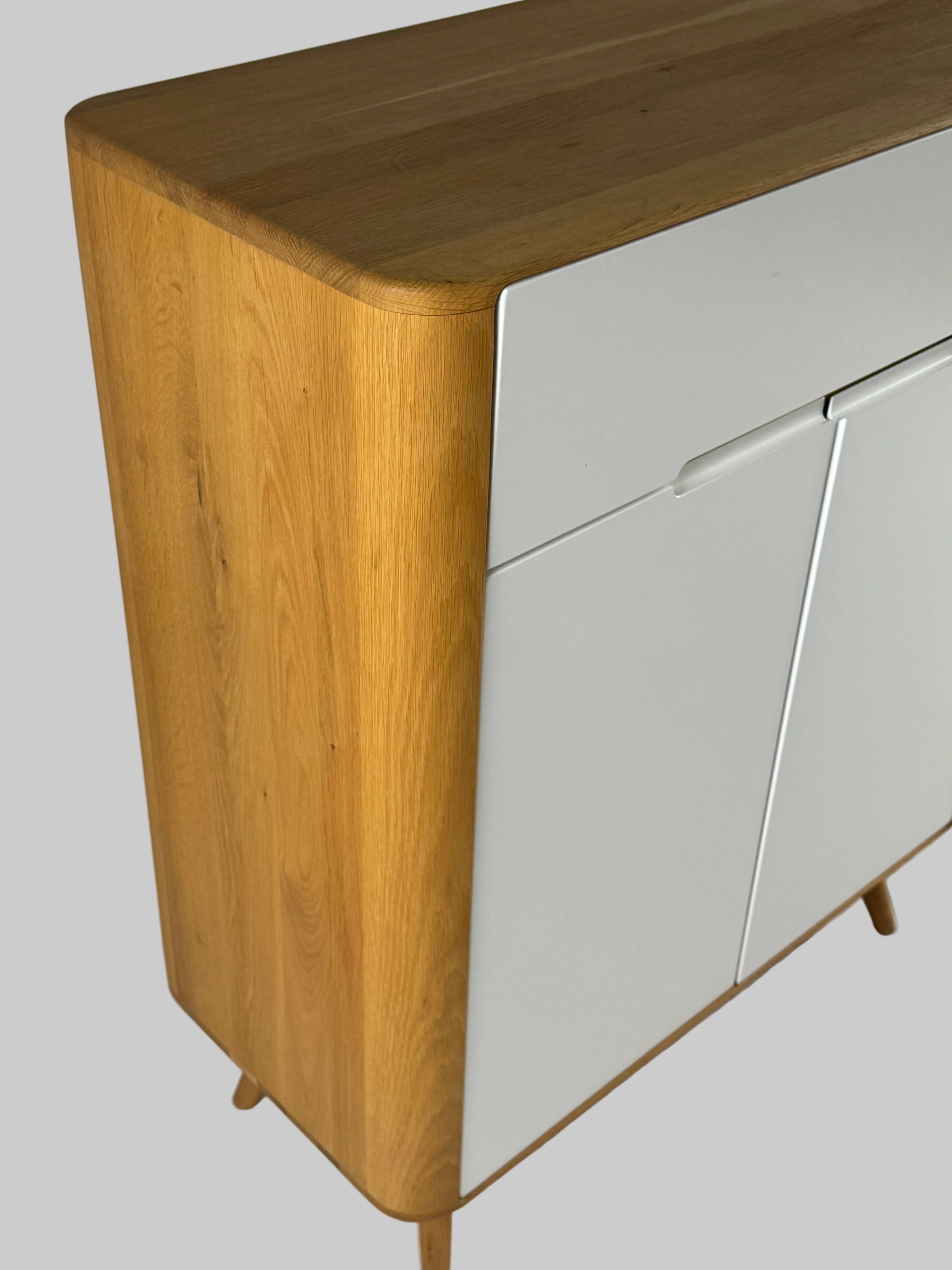 Gazzda Ena Skab – Hvid/Natur 90x42x110 cm
