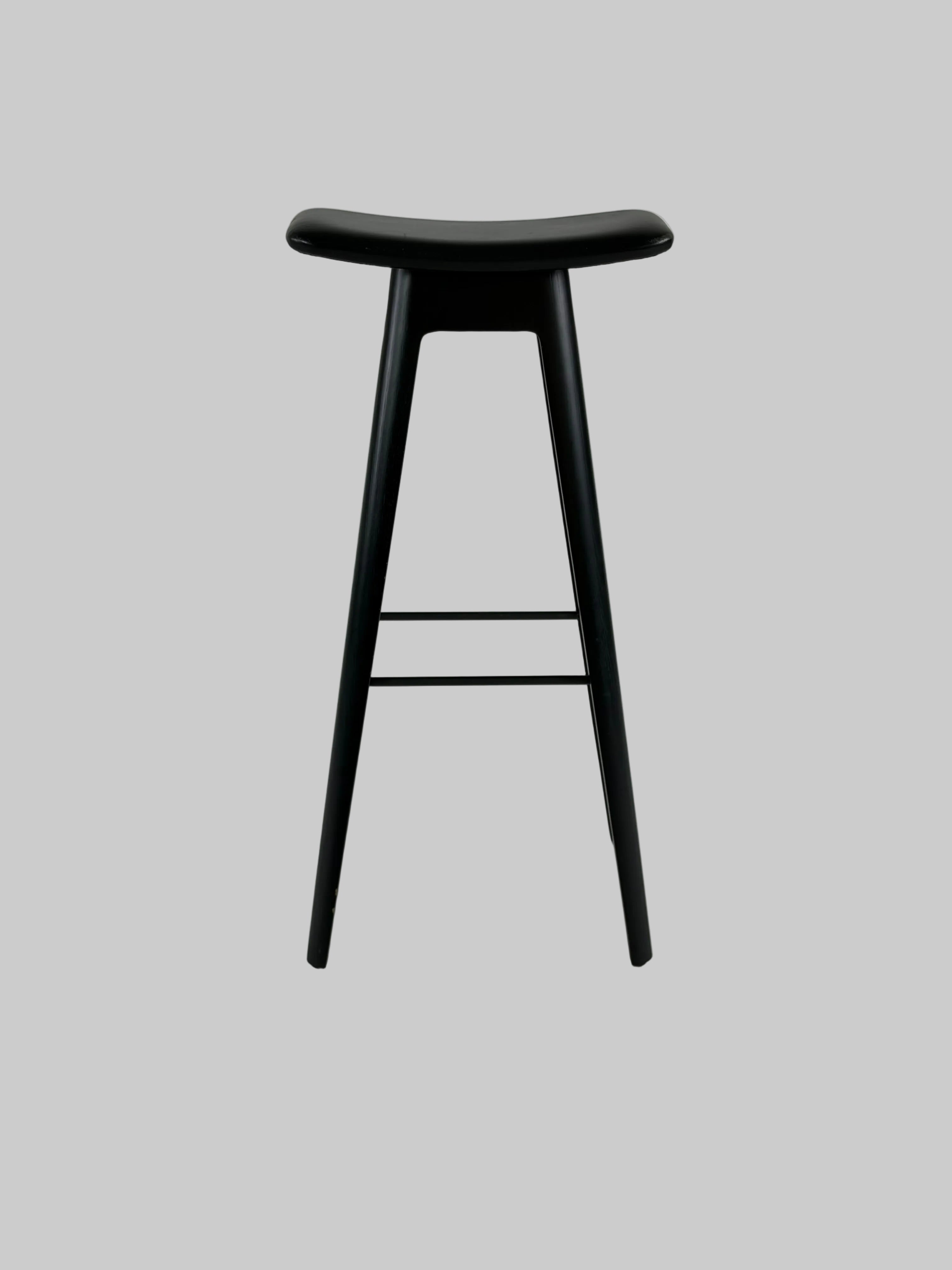Andersen Furniture HC1 Barstol – Sort Læder SH 80cm