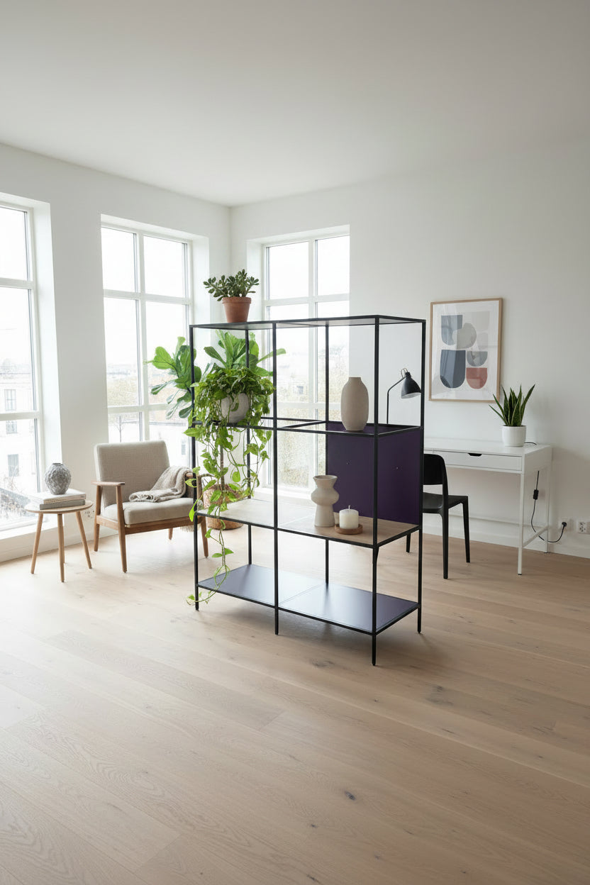 Metalreol – Multifarvet 119x55x161 cm