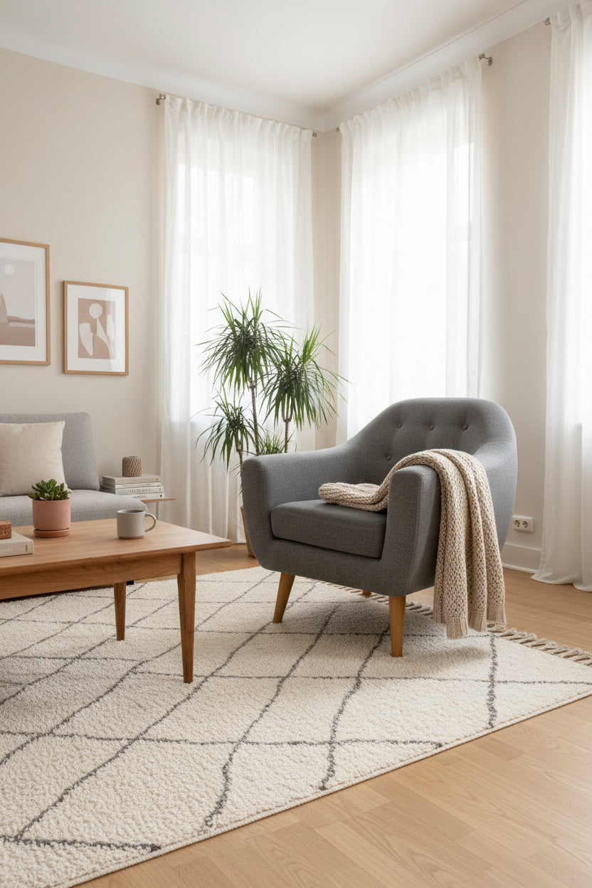 SofaCompany Loungestol – Grå/Natur Stel
