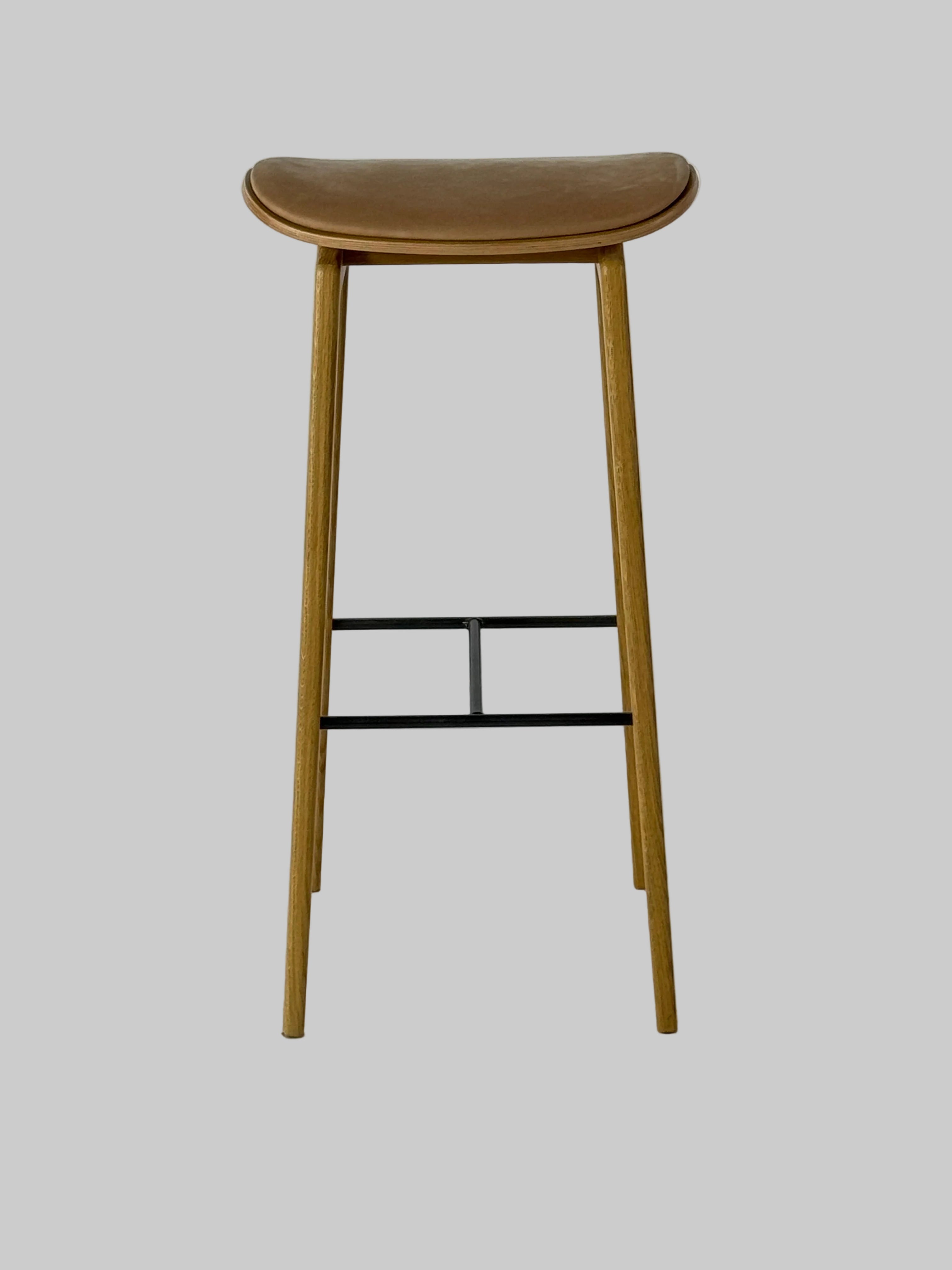 NORR11 NY11 Barstol – Beige/Natur Stel SH 75 cm