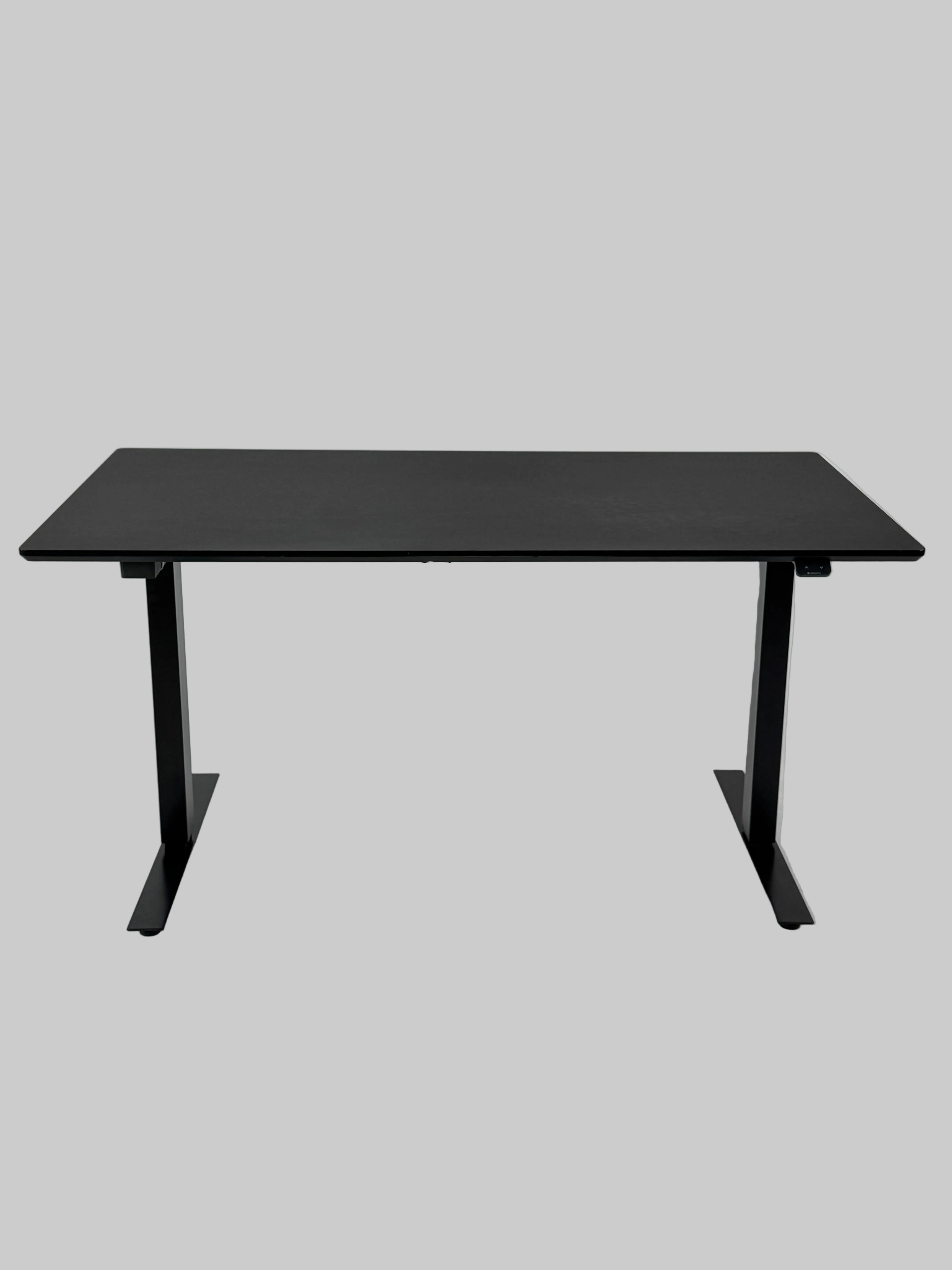 Hæve/sænkebord - Sort 140x80 cm