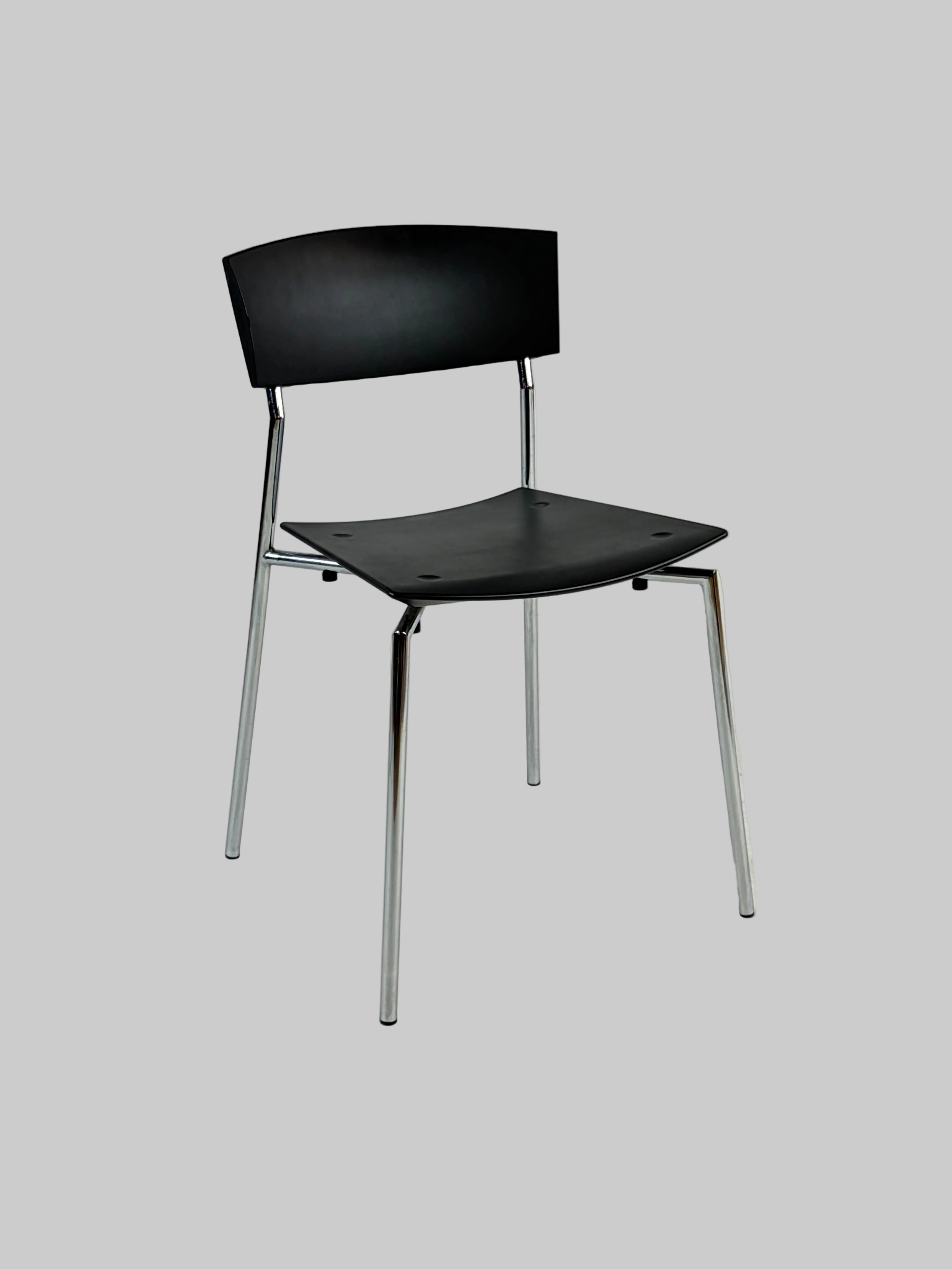 Randers+Radius Pure Stol – Sort/Krom