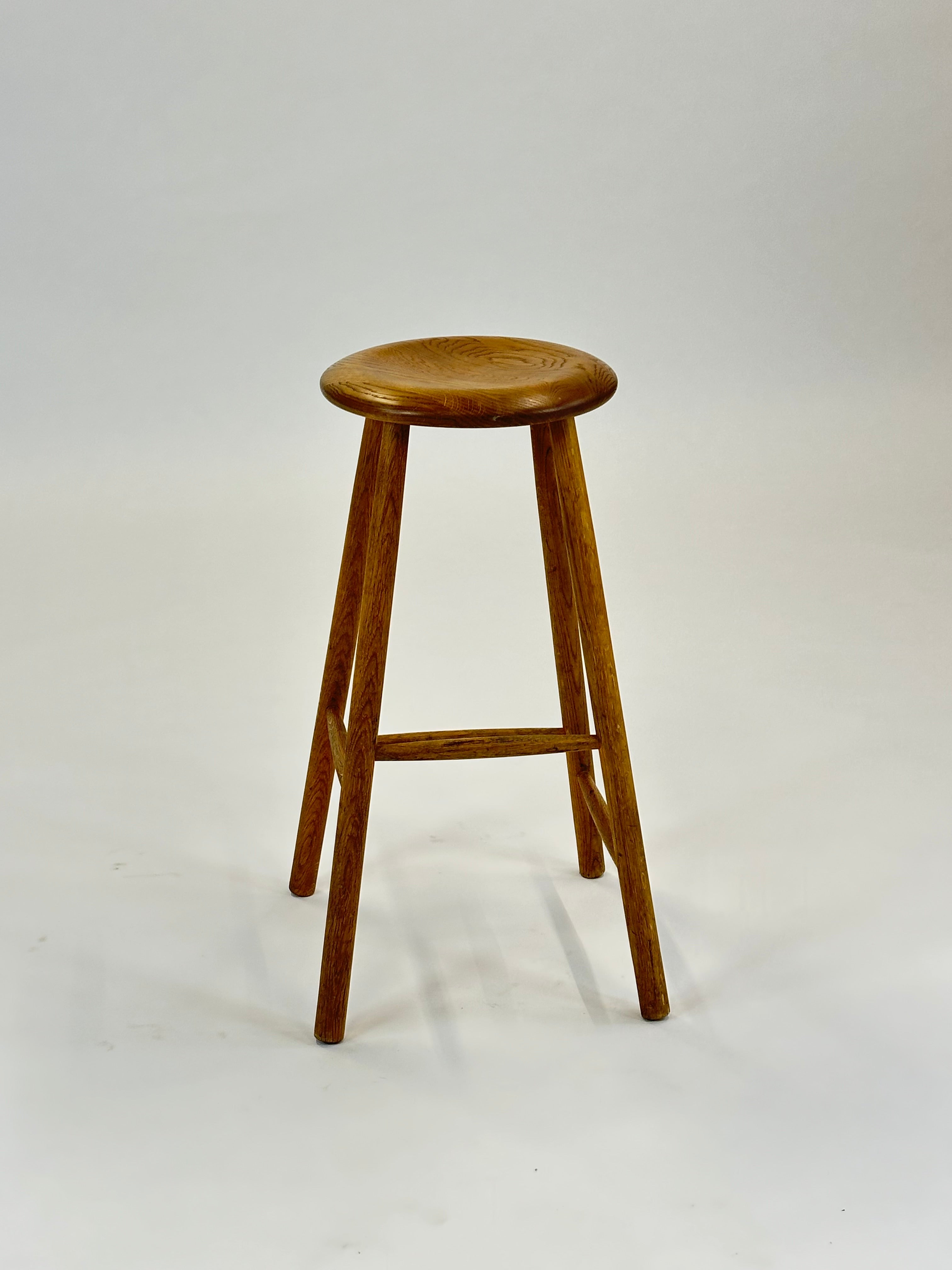 Elegant Barstol i Egetræ