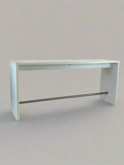 Hvidt Højbord (m. fodstøtte)