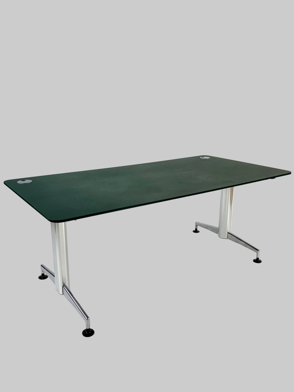 Paustian A-One Hæve/sænkebord – Mørkegrøn/Krom Stel 180x90