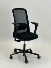 HÅG Sofi 7500 Kontorstol - 150mm - (Sort m. armlæn)