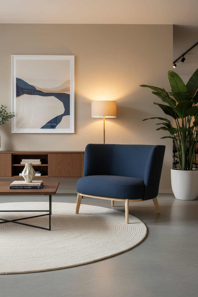 Offecct Shift Loungestol – Blå/Natur