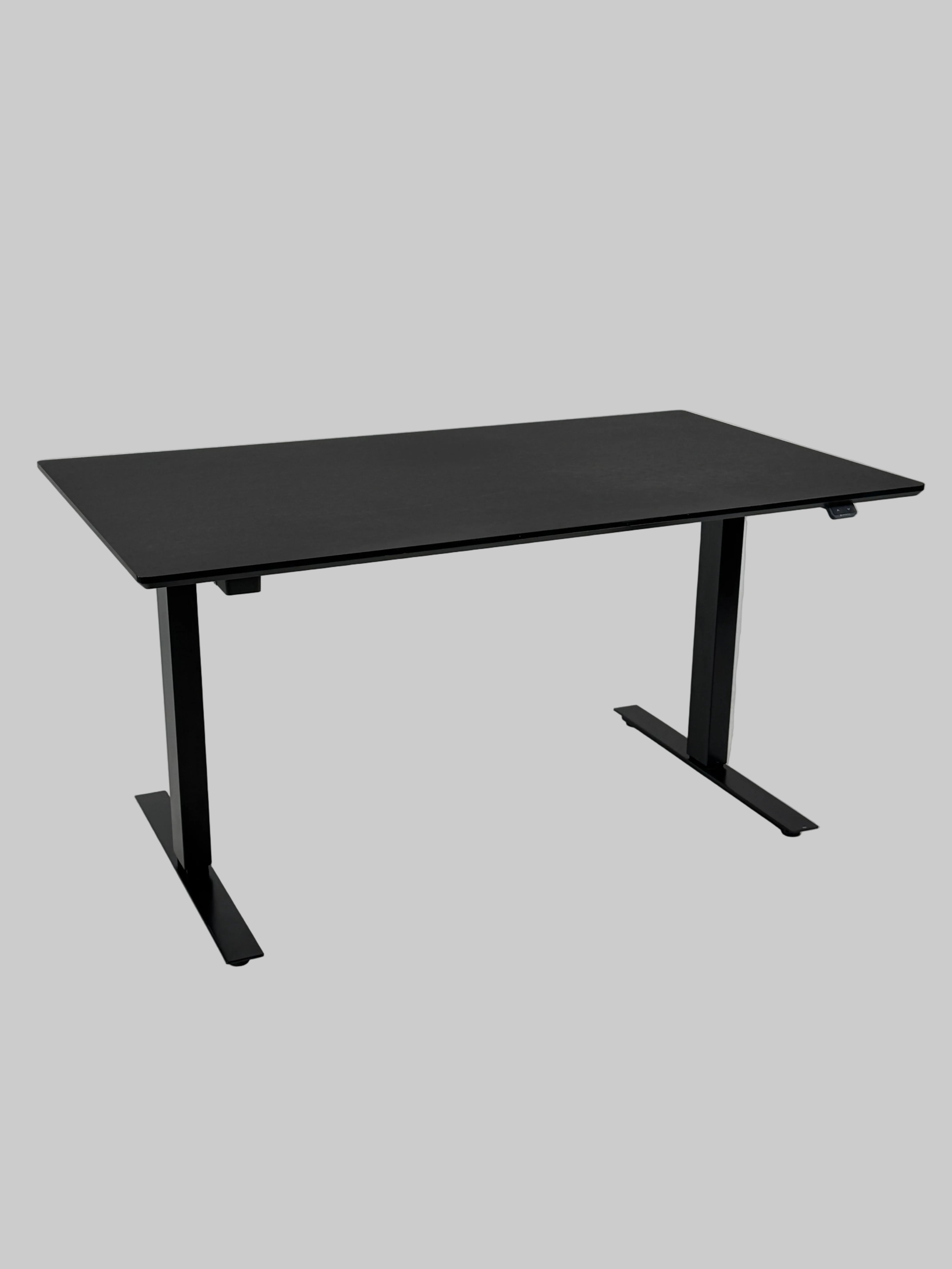 Hæve/sænkebord - Sort 140x80 cm