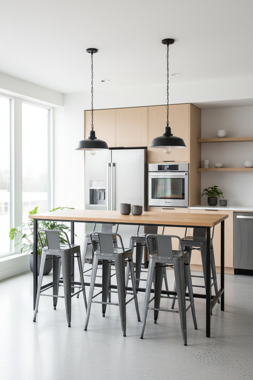 Tolix HPD75 Barstol – Grå SH 75 cm