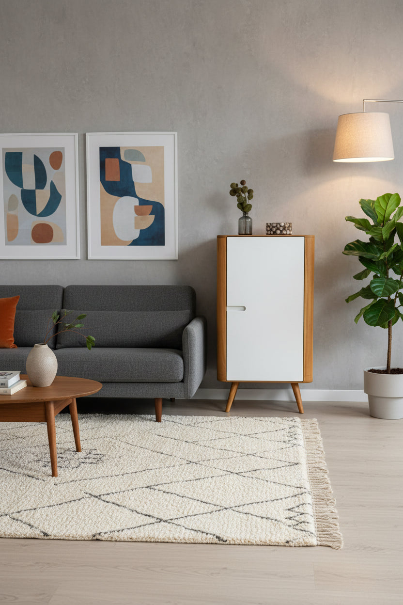 Gazzda Ena Skab – Hvid/Natur