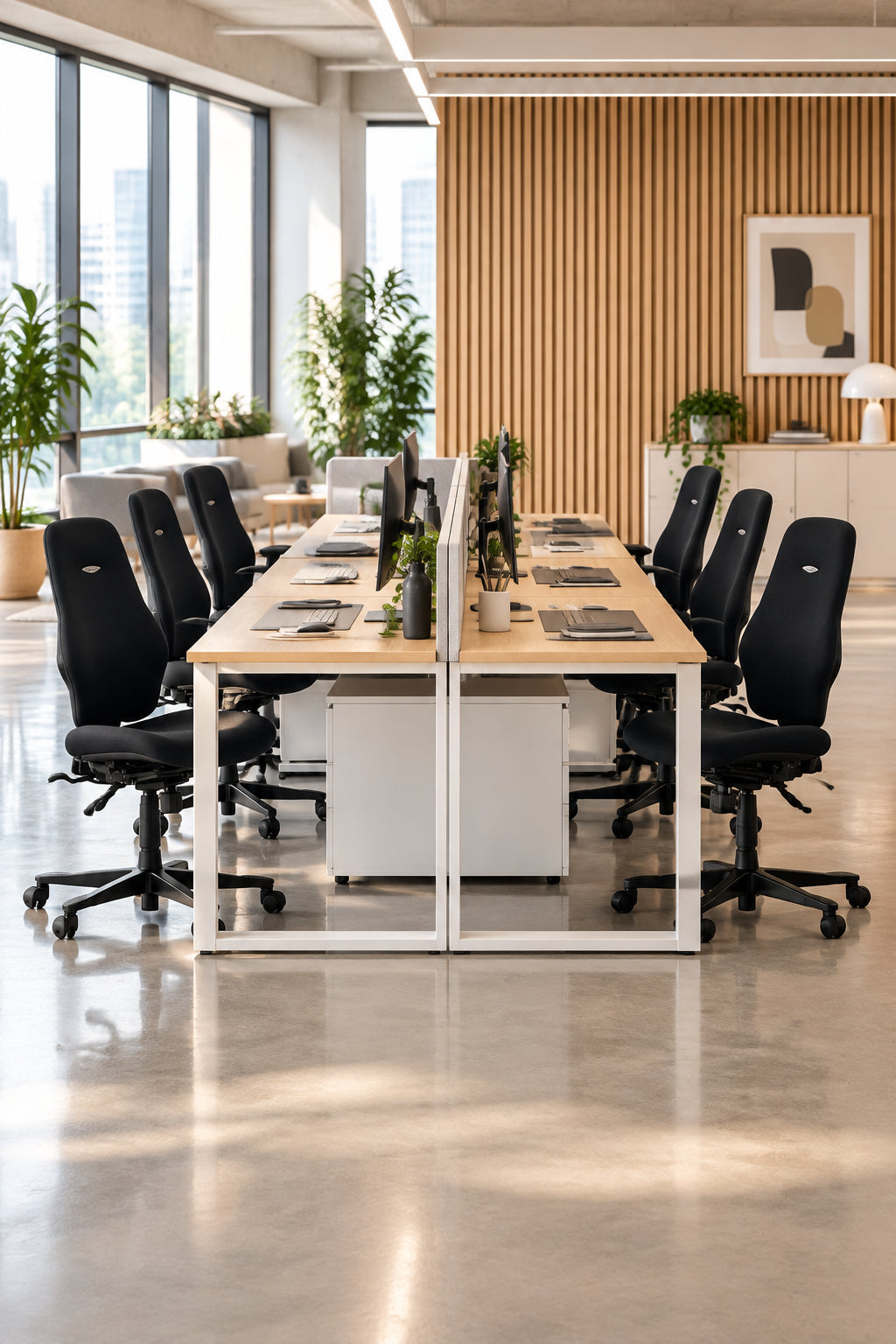 Kinnarps Free Float 6770 Kontorstol – Sort