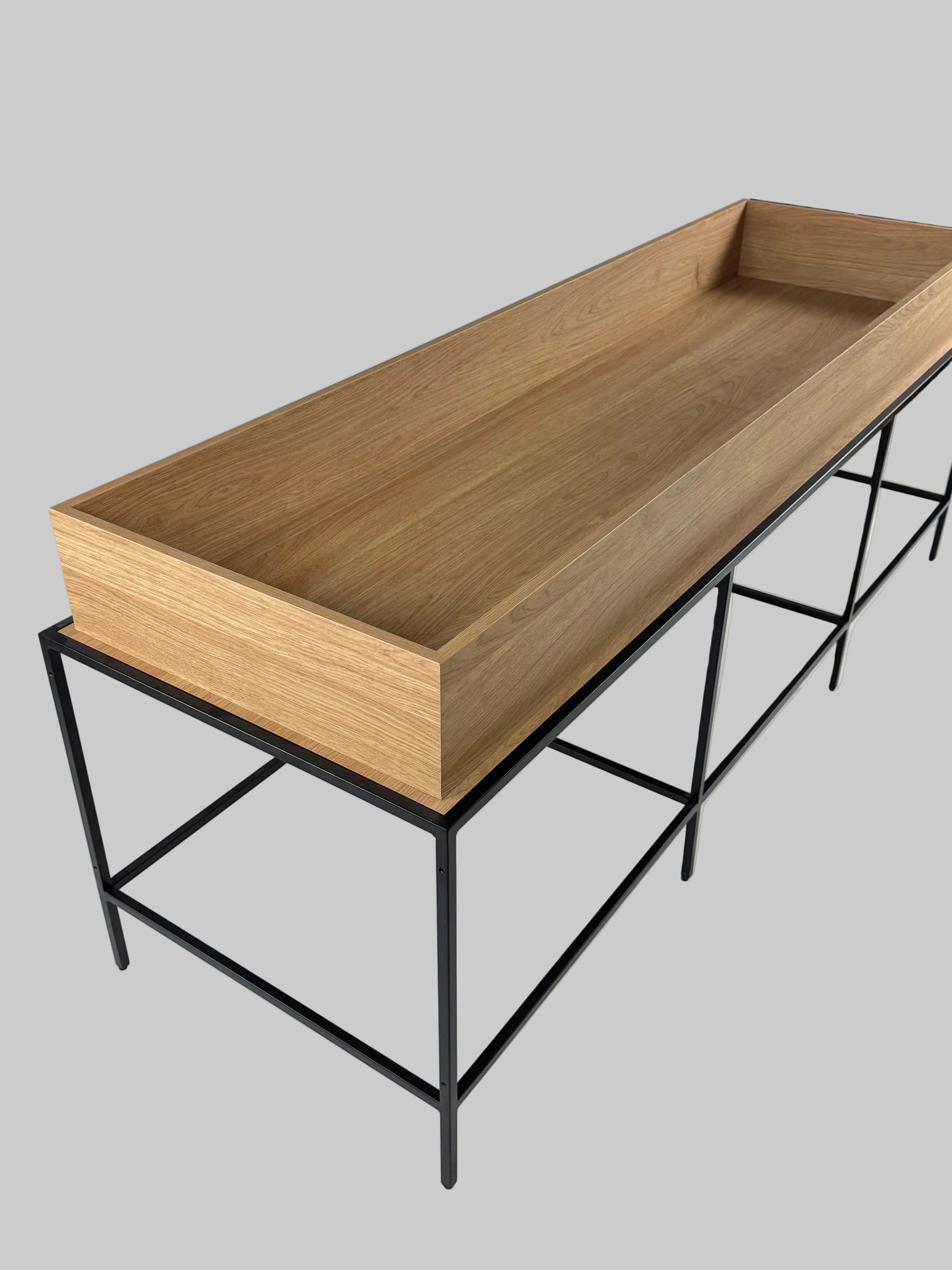 Plantekasse – Natur/Sort Stel 192x60x75cm