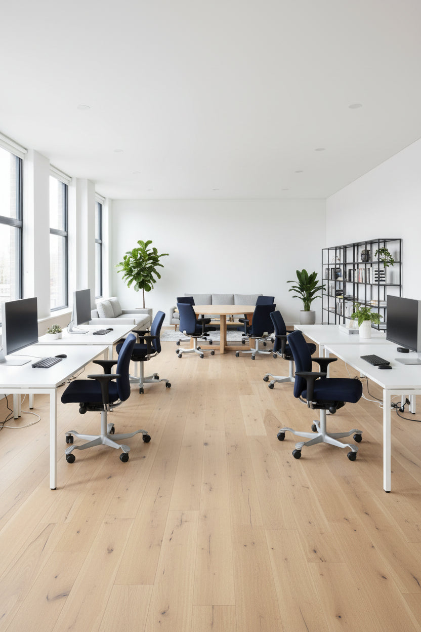 HÅG Creed 6002 Kontorstol – Mørkeblå/Gråt Stel m. Armlæn 200 mm