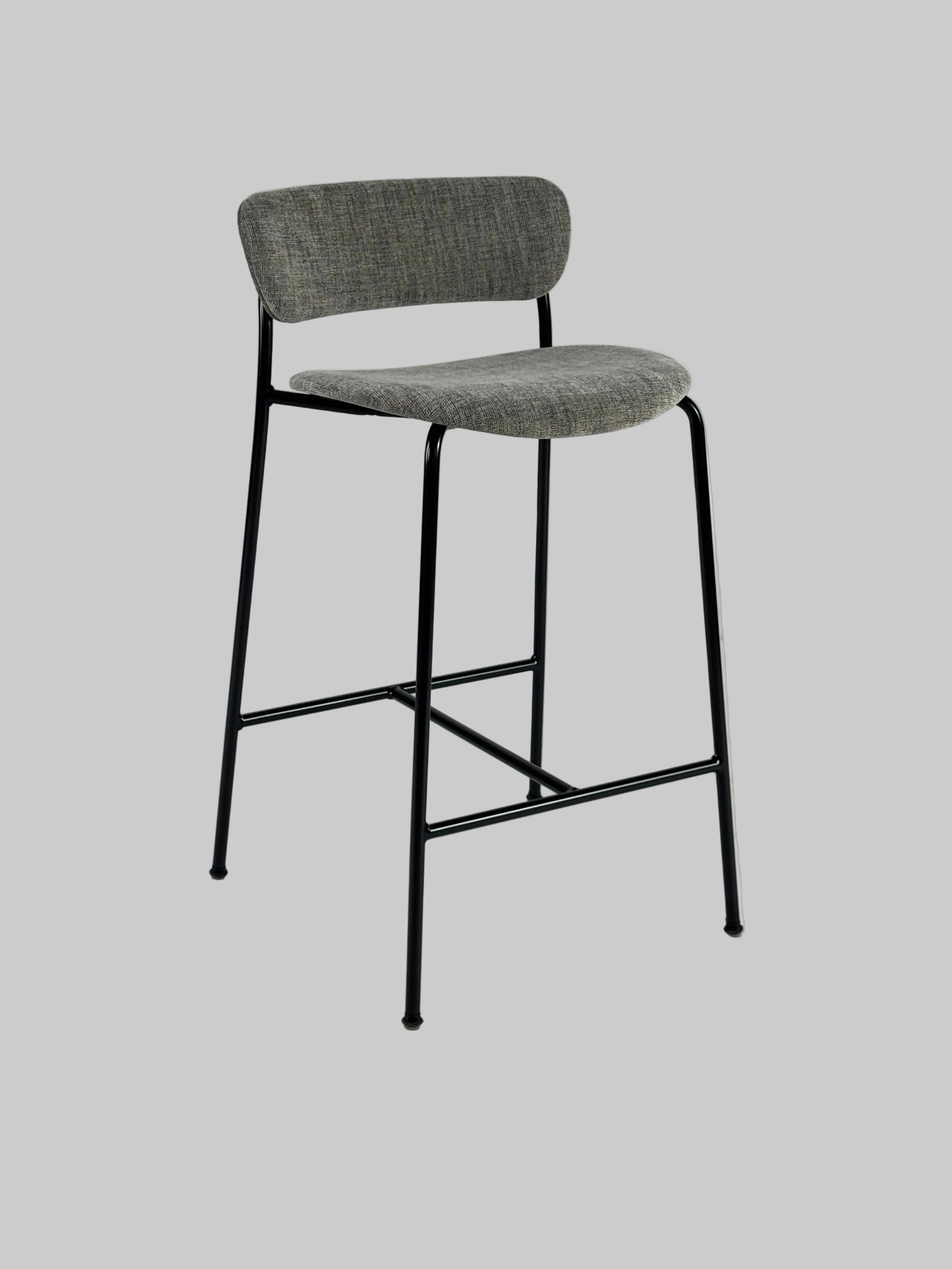 &tradition Pavilion Barstol – Grå med Sort Stel SH 65 cm