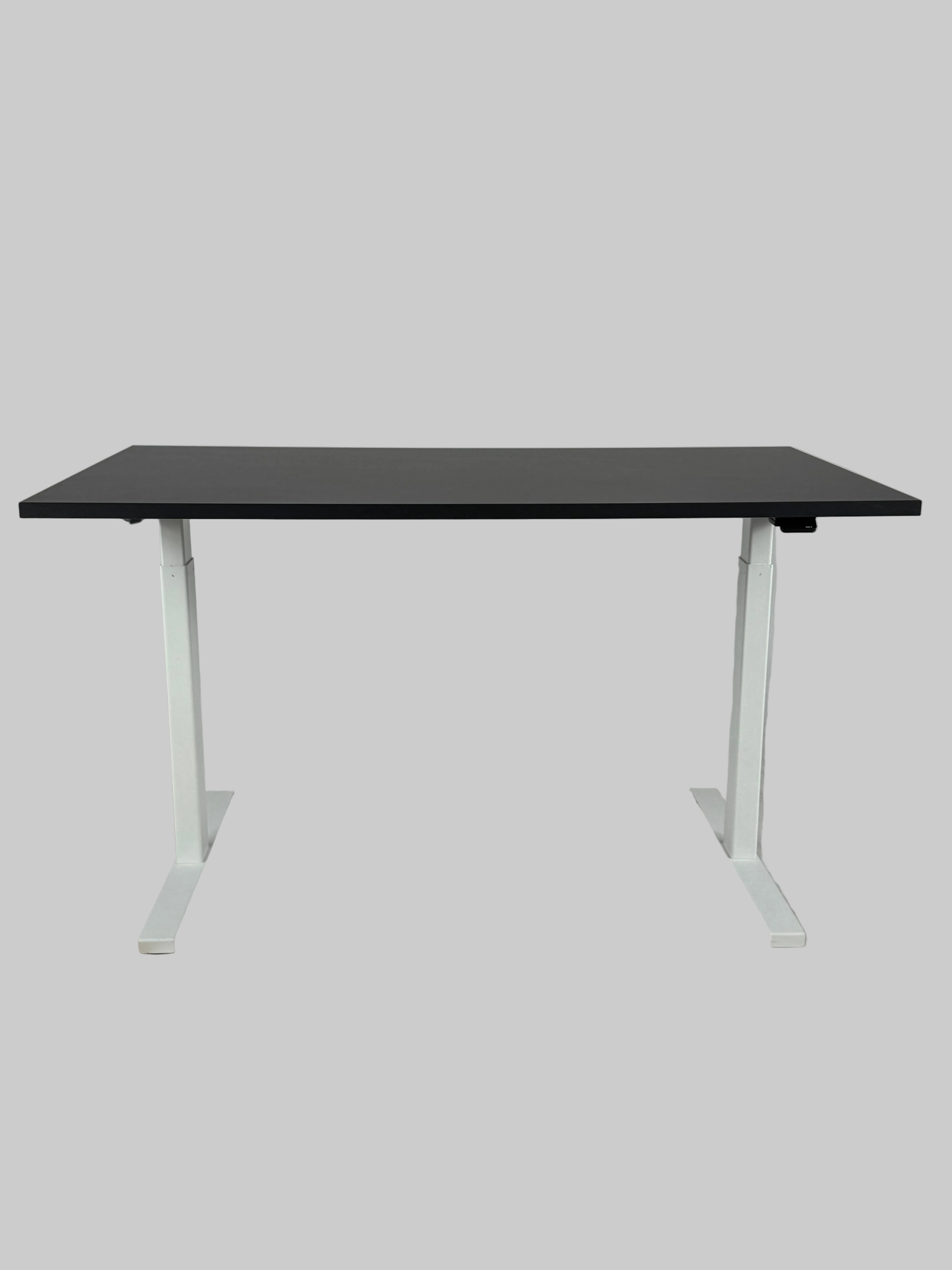 Linak Hæve/sænkebord – Mørkegrå/Hvidt Stel 140x80 cm