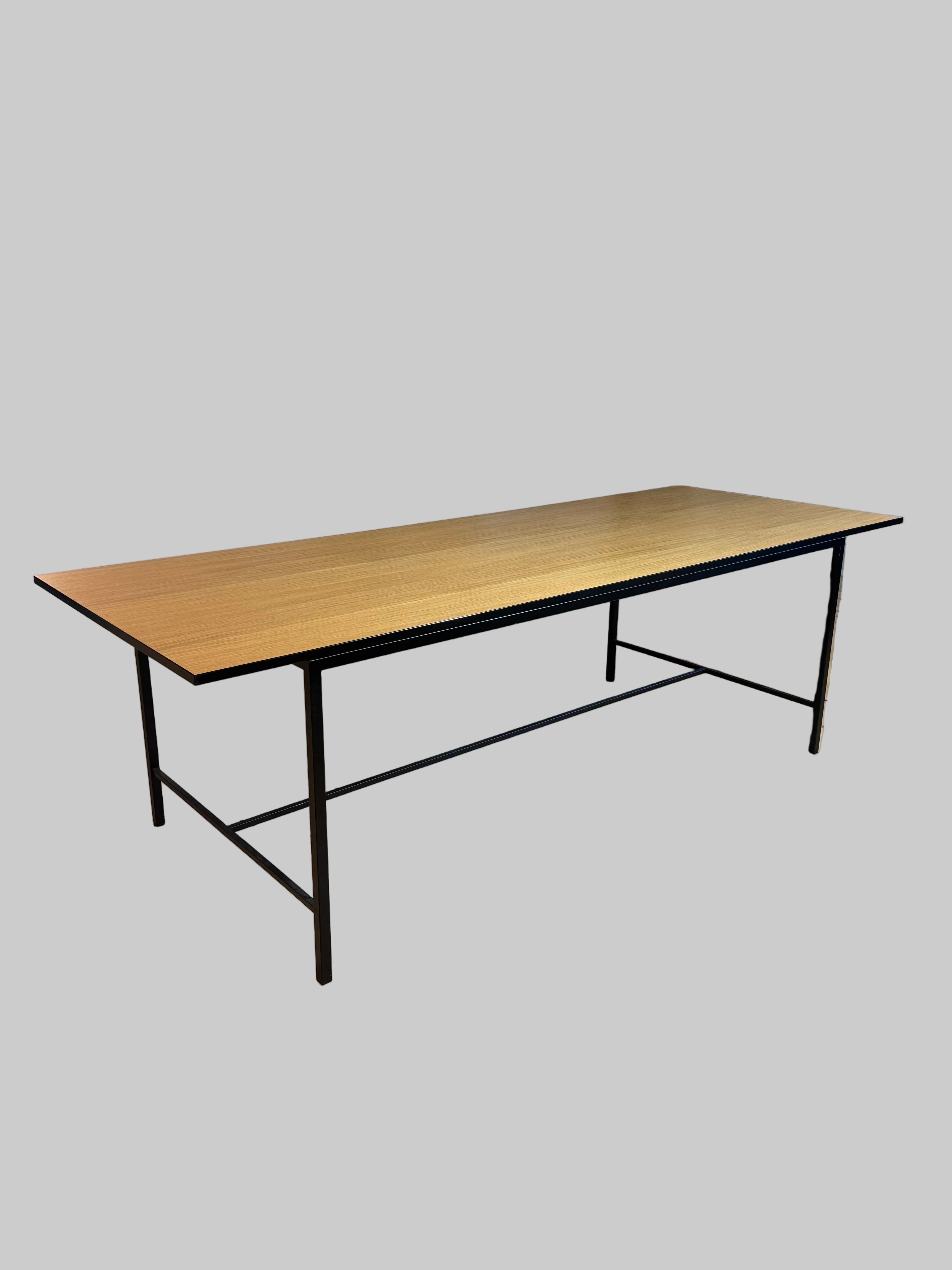 Bord – Natur/Sort Stel 240x90x73cm
