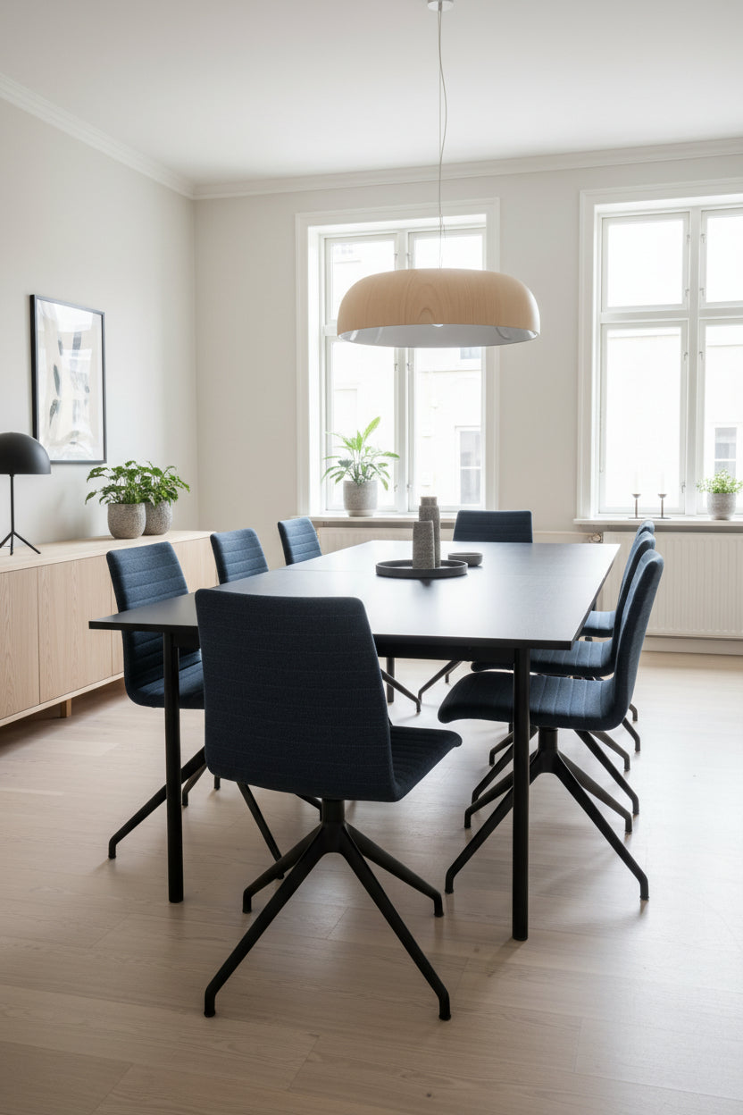 Savir Design Gate 11 Stol – Mørkeblå/Sort Stel