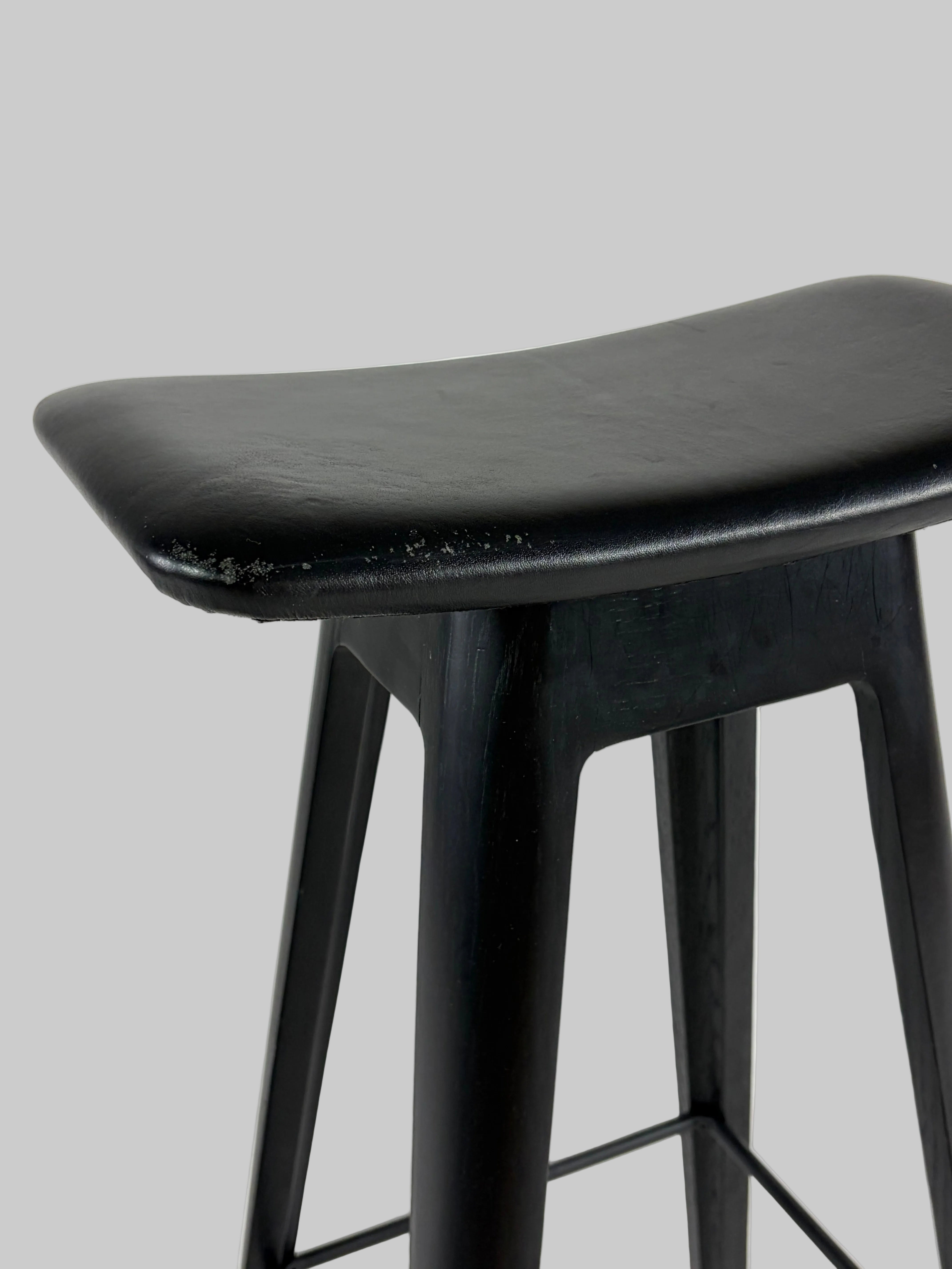 Andersen Furniture HC1 Barstol – Sort Læder SH 80cm